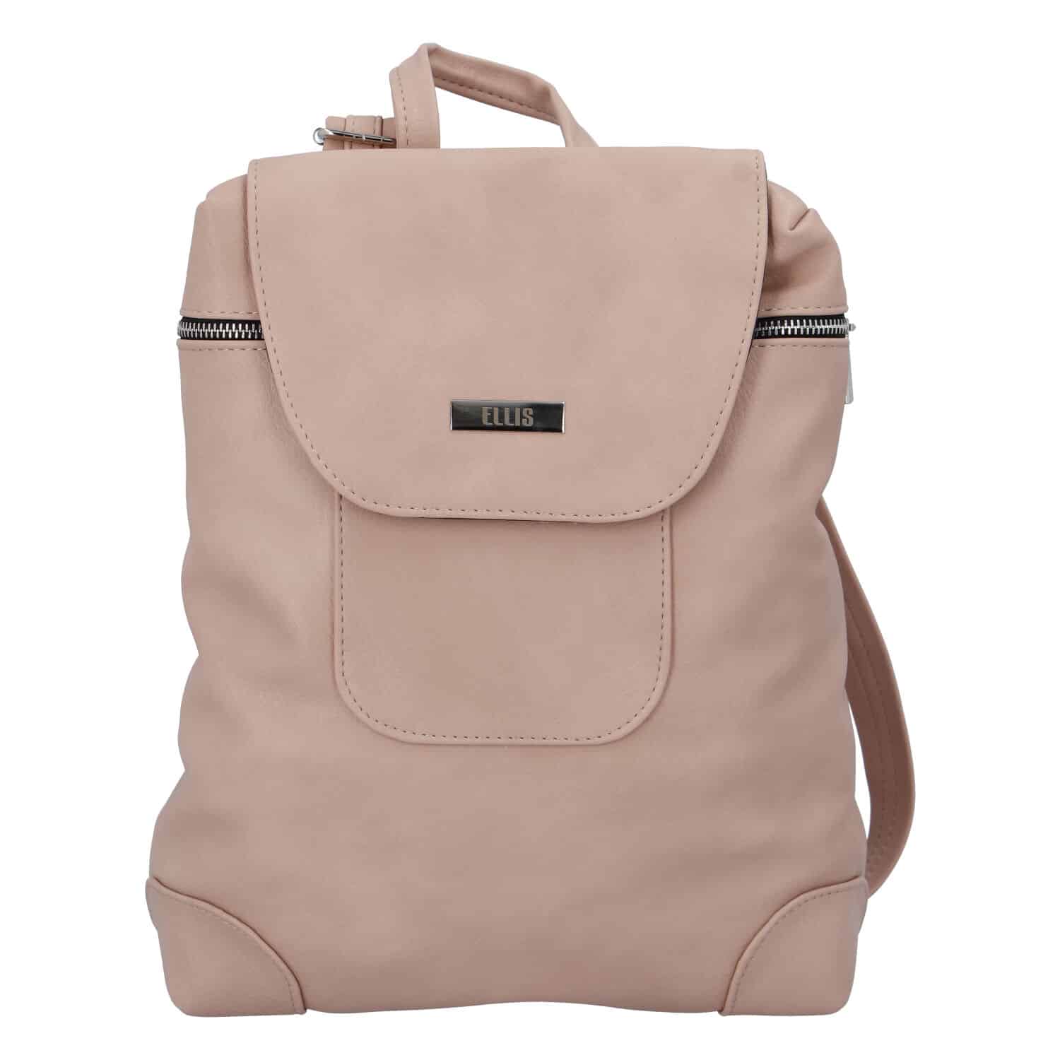 Dámský městský batůžek růžový - Ellis Haag růžová