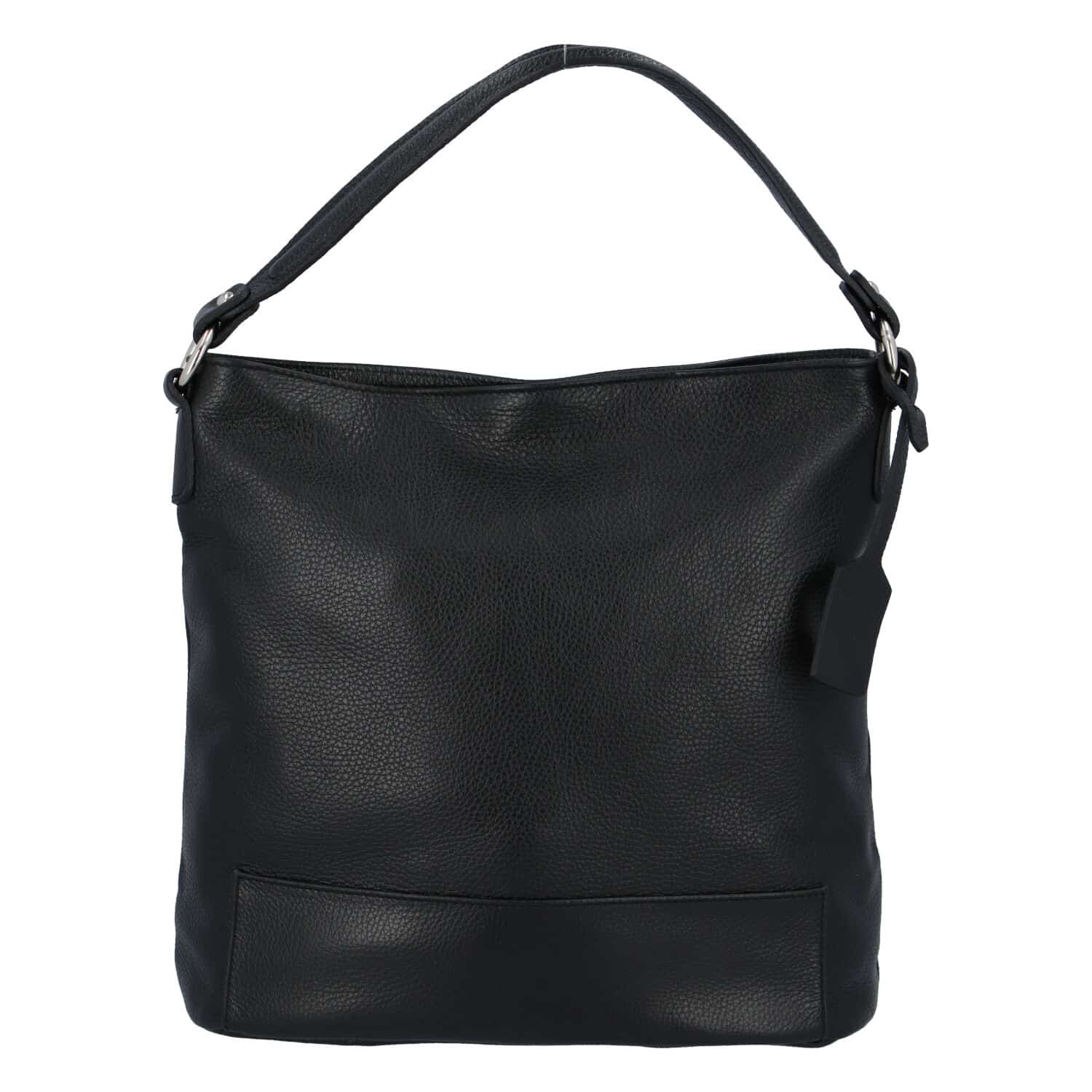 Dámská kožená kabelka přes rameno černá - ItalY Roterry černá