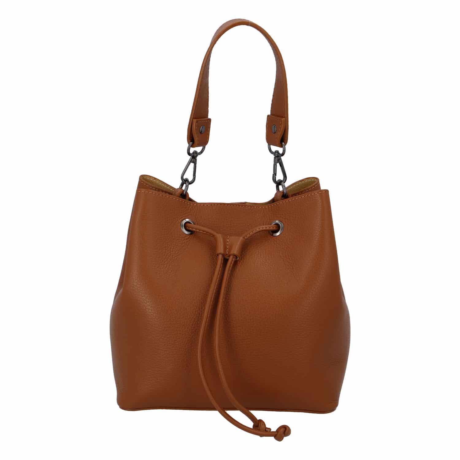 Dámská kožená kabelka světle hnědá - ItalY TianJin hnědá