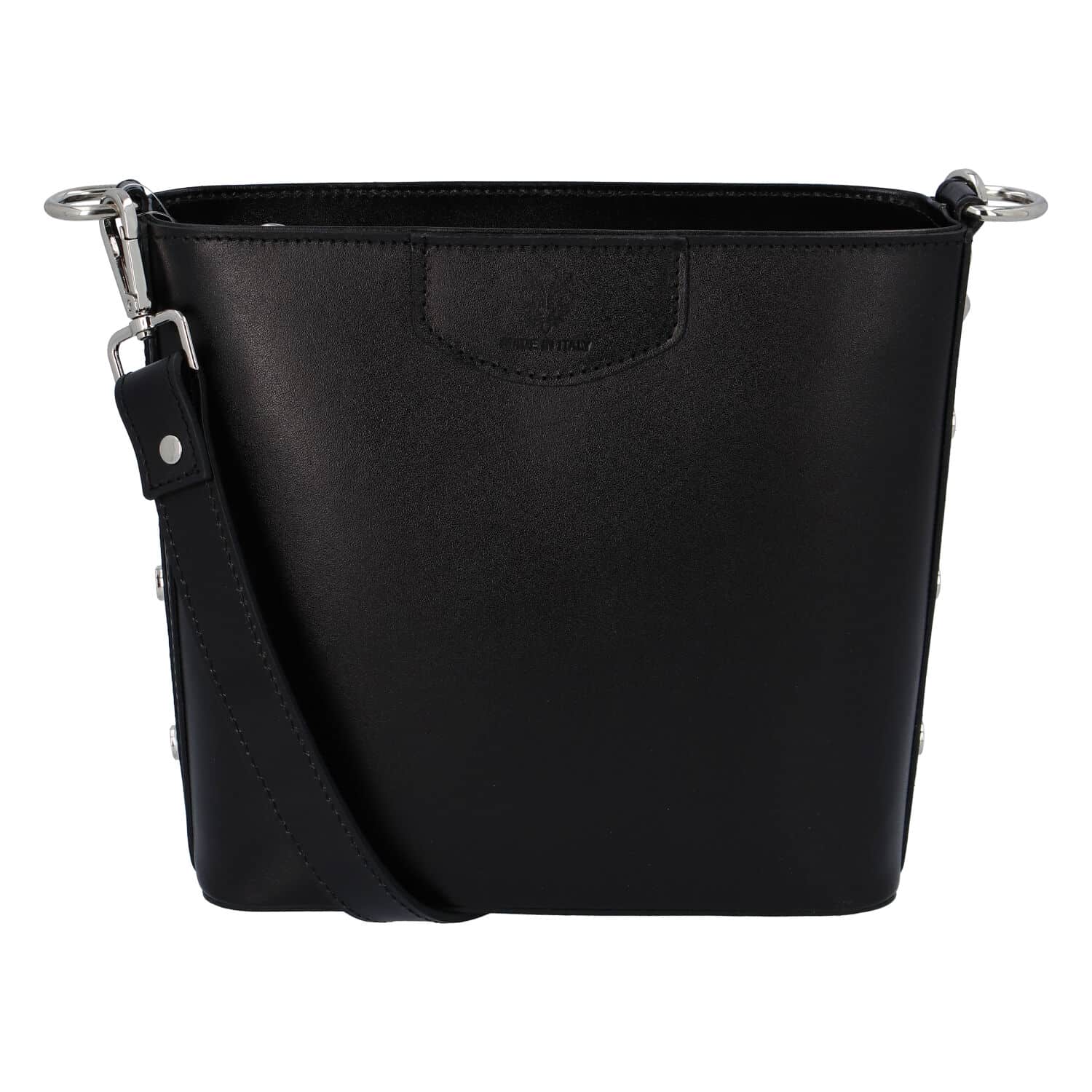 Dámská kožená kabelka černá - ItalY Koloseum černá