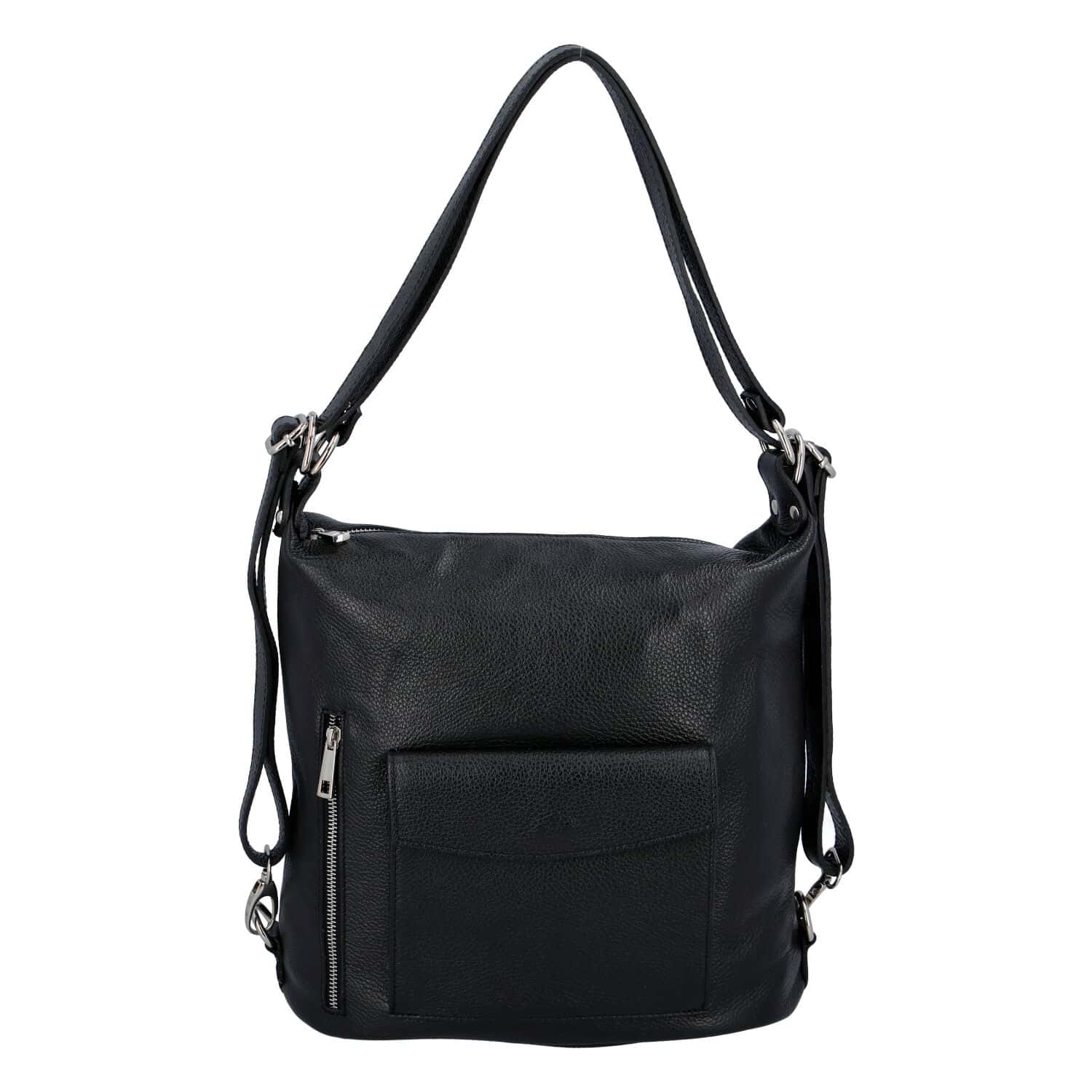 Dámská kožená kabelka batoh černá - ItalY Singa černá