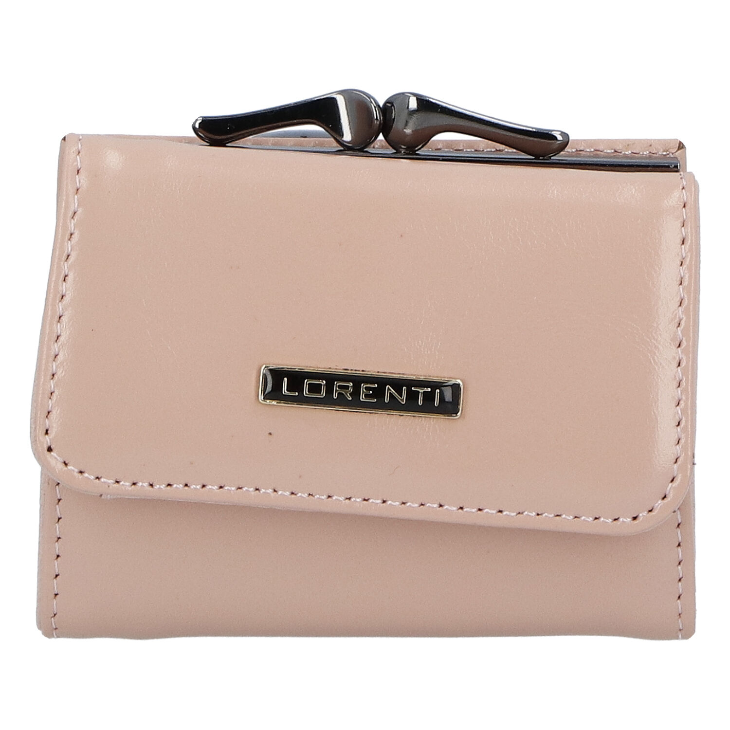 Malá kožená peněženka pudrově růžová - Lorenti 5287N růžová