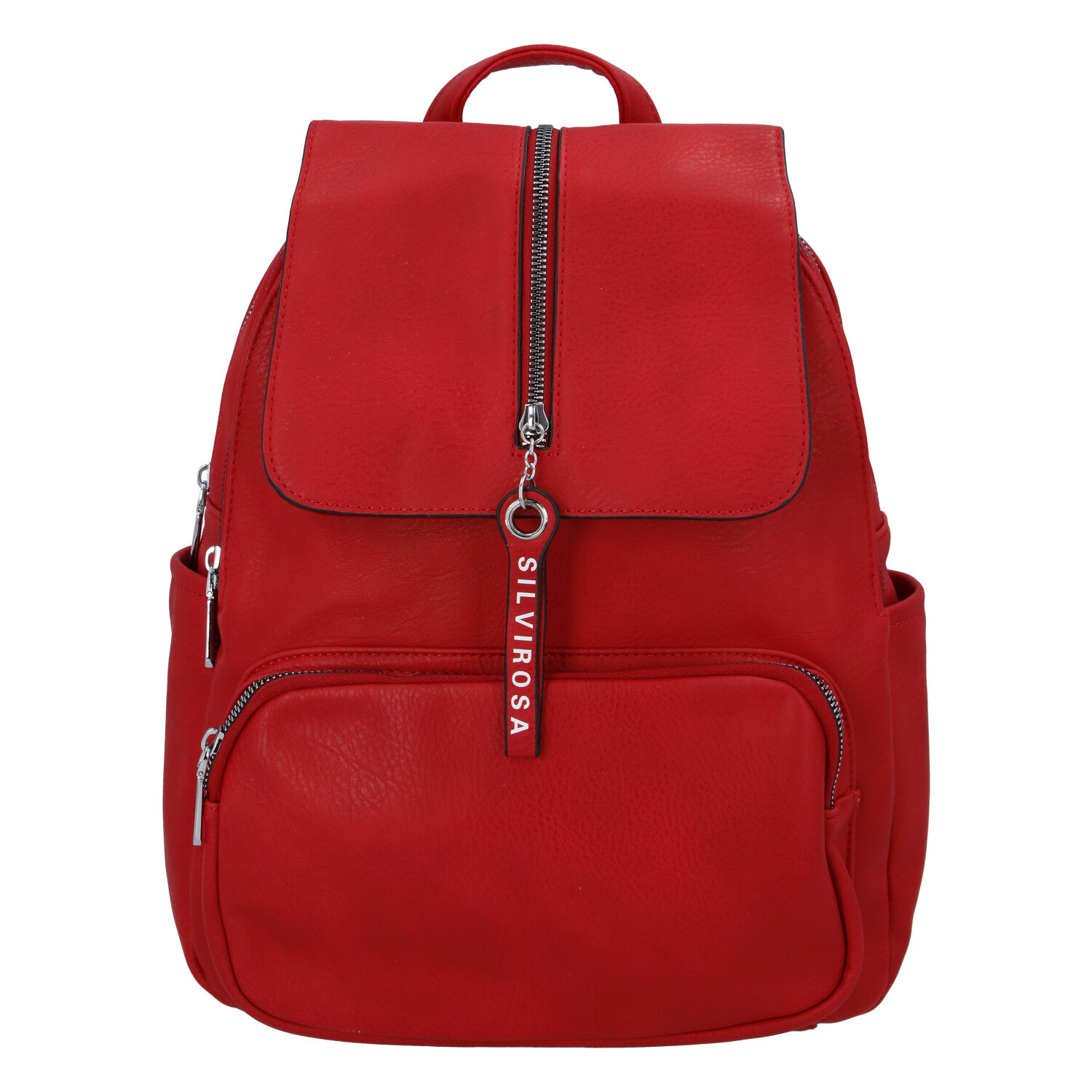 Dámský městský batoh červený - Silvia Rosa Koody červená