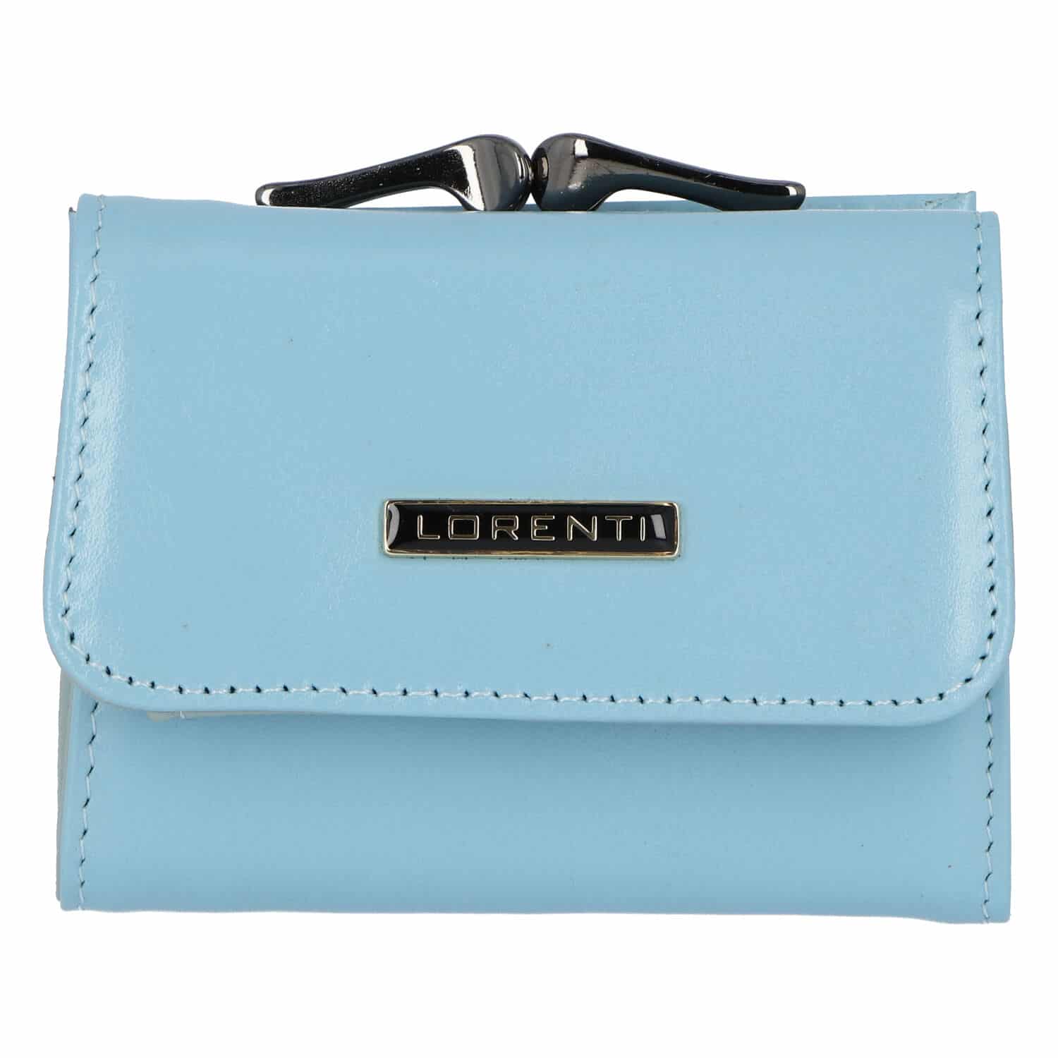 Malá kožená peněženka světle modrá - Lorenti 5287N modrá