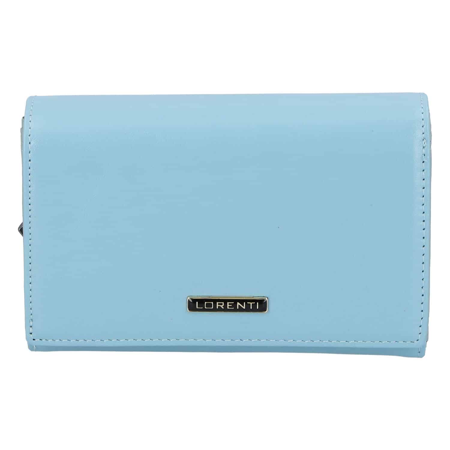 Dámská kožená peněženka světle modrá - Lorenti 112N modrá