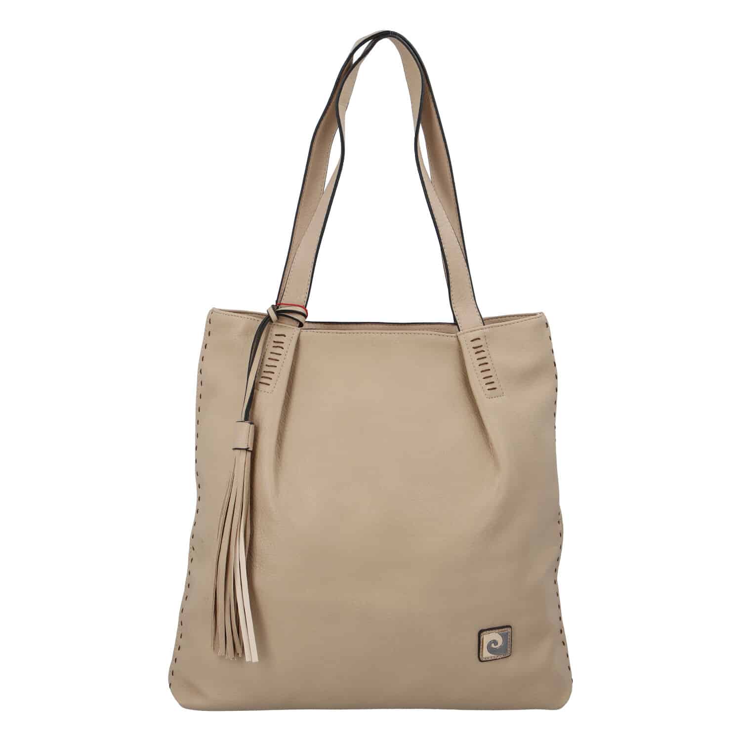 Velká dámská kabelka přes rameno béžová - Pierre Cardin Elis béžová