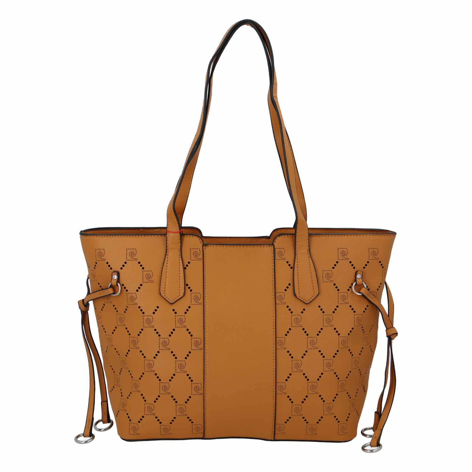 Dámská perforovaná kabelka světle hnědá - Pierre Cardin Rosario hnědá