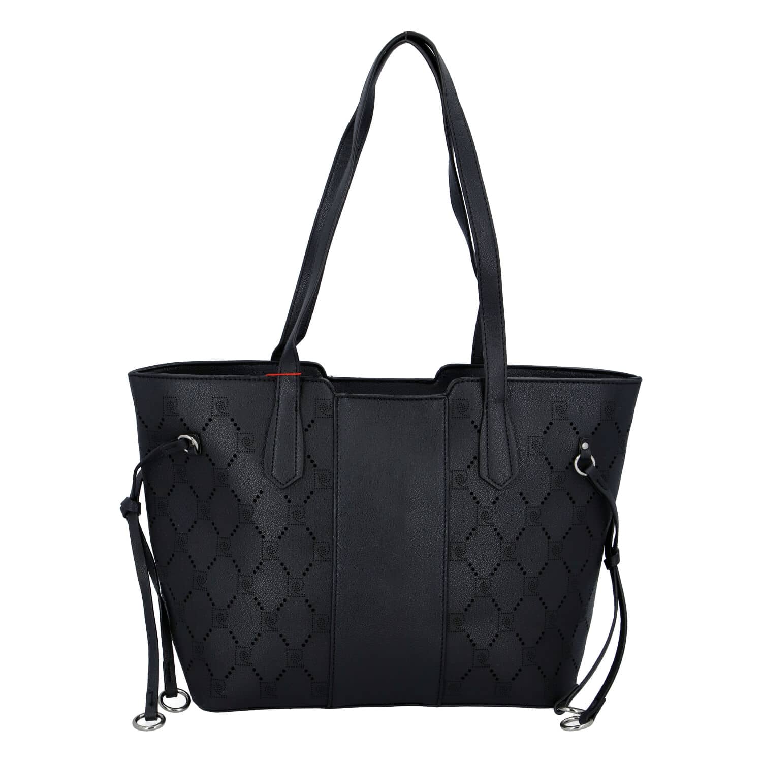 Dámská perforovaná kabelka černá - Pierre Cardin Rosario černá
