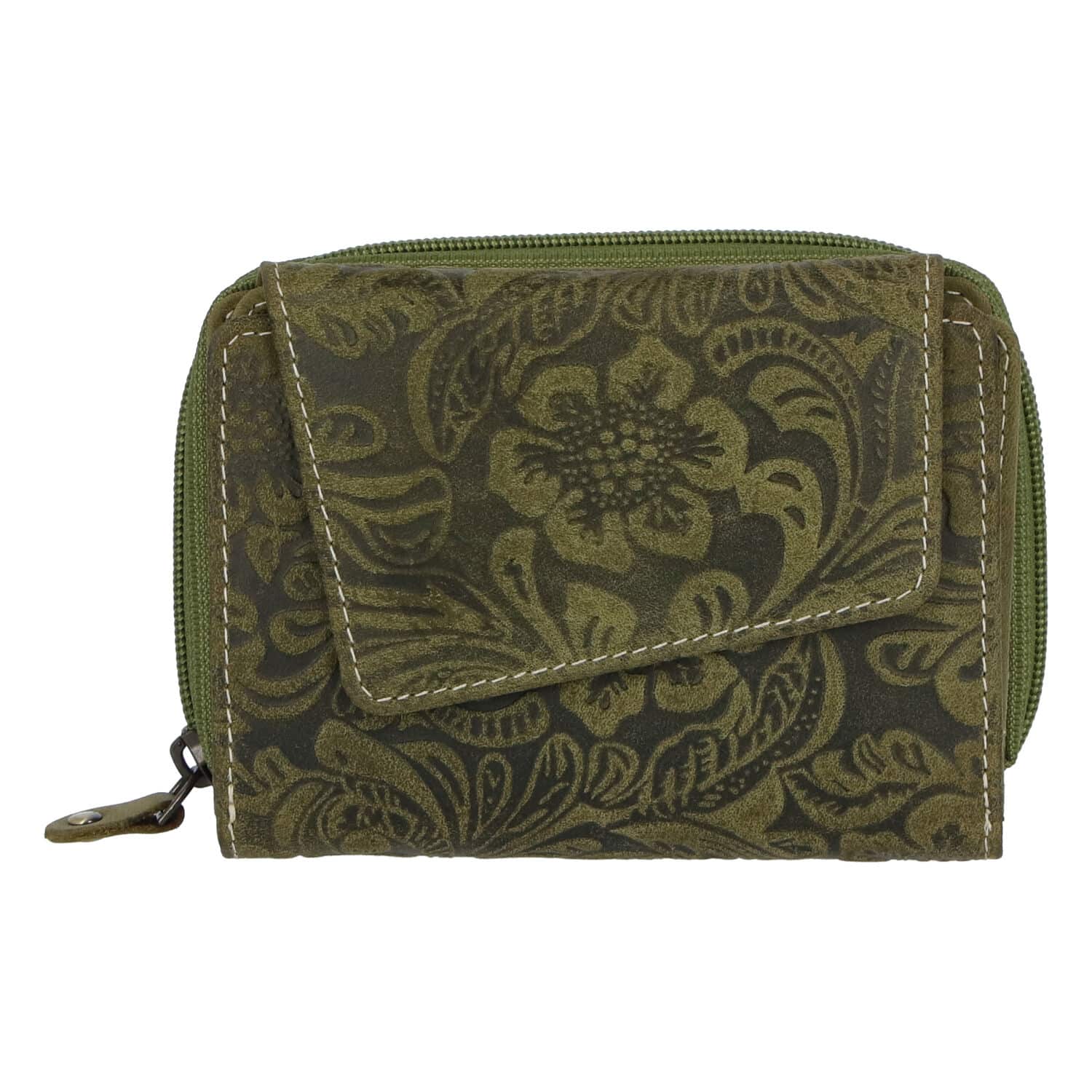 Dámská kožená peněženka zelená - Tomas Pierluigi zelená