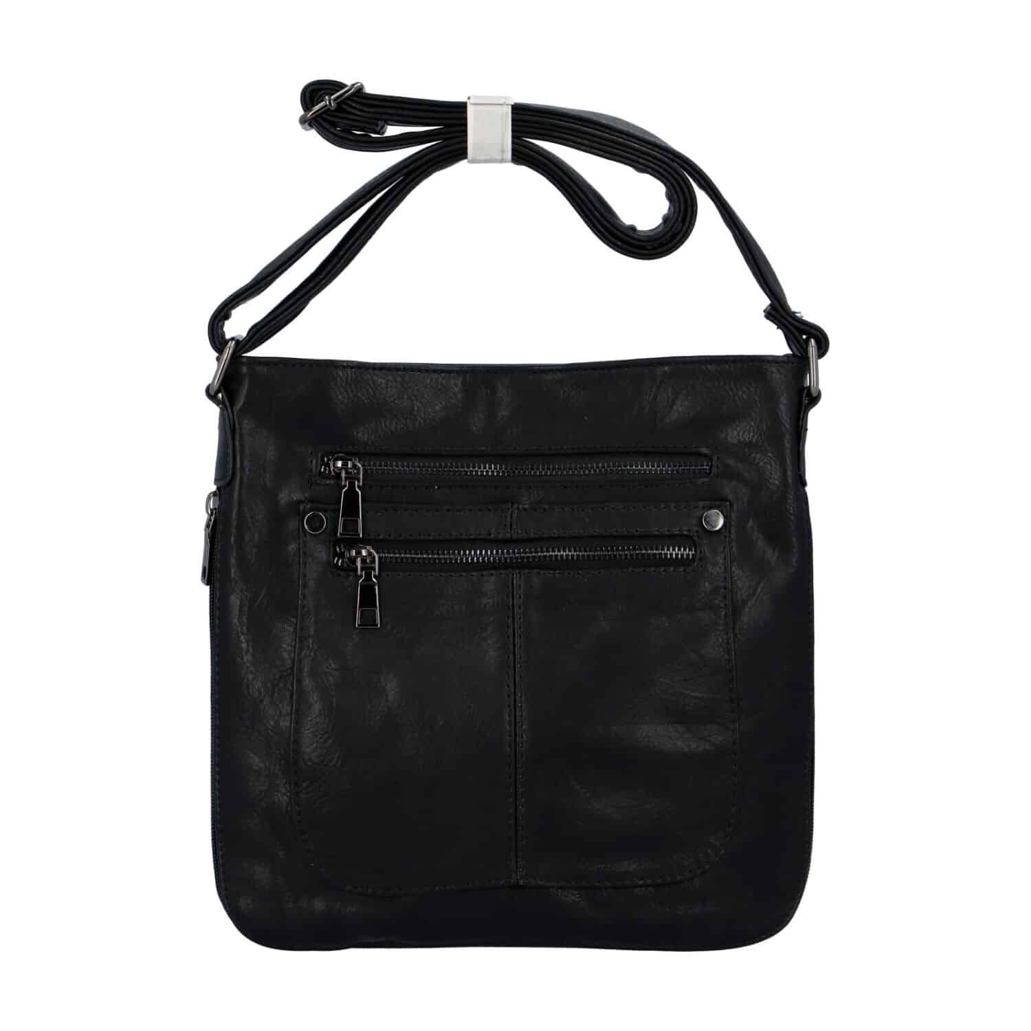 Dámská crossbody kabelka černá - Romina Sara černá