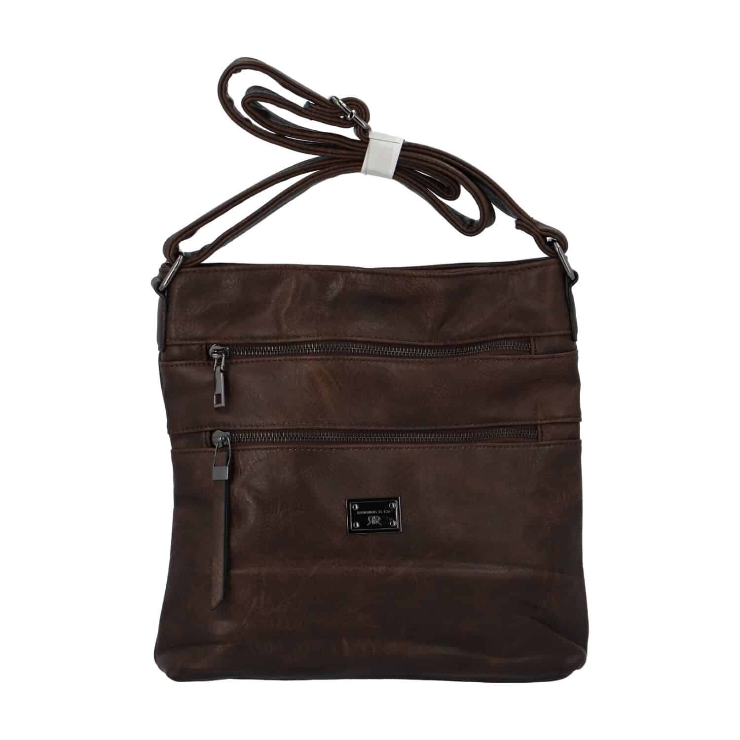 Dámská crossbody kabelka kávově hnědá - Romina Chiara coffee