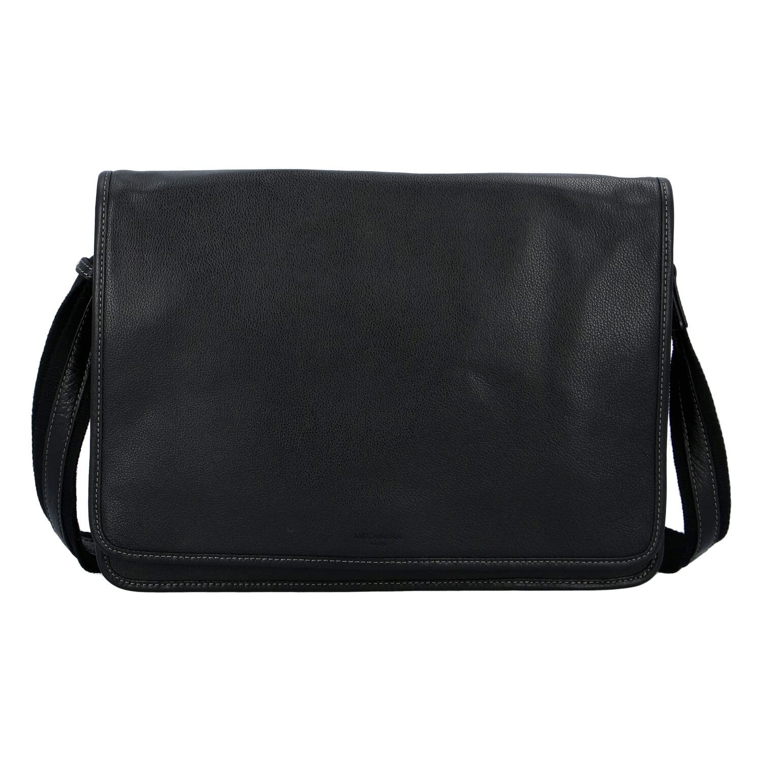 Pánská kožená taška přes rameno černá - Hexagona 463136 černá