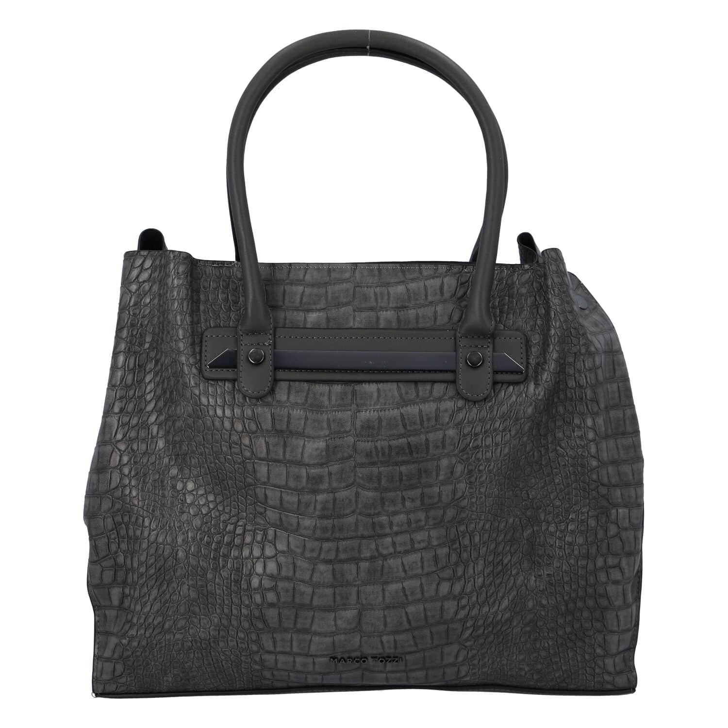 Dámská módní kroko kabelka šedá - Marco Tozzi Skuba šedá