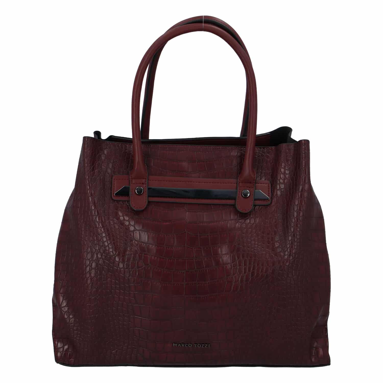 Dámská módní kroko kabelka bordo - Marco Tozzi Skuba vínová