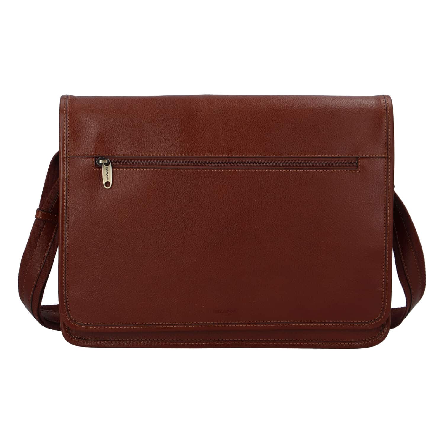 Luxusní pánská kožená taška hnědá - Hexagona Pierre hnědá