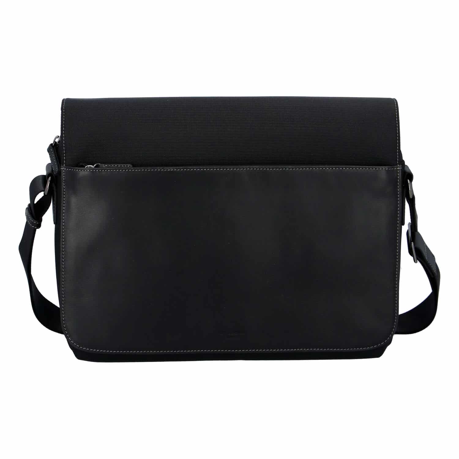 Pánská kožená taška přes rameno černá - Hexagona 296181 černá