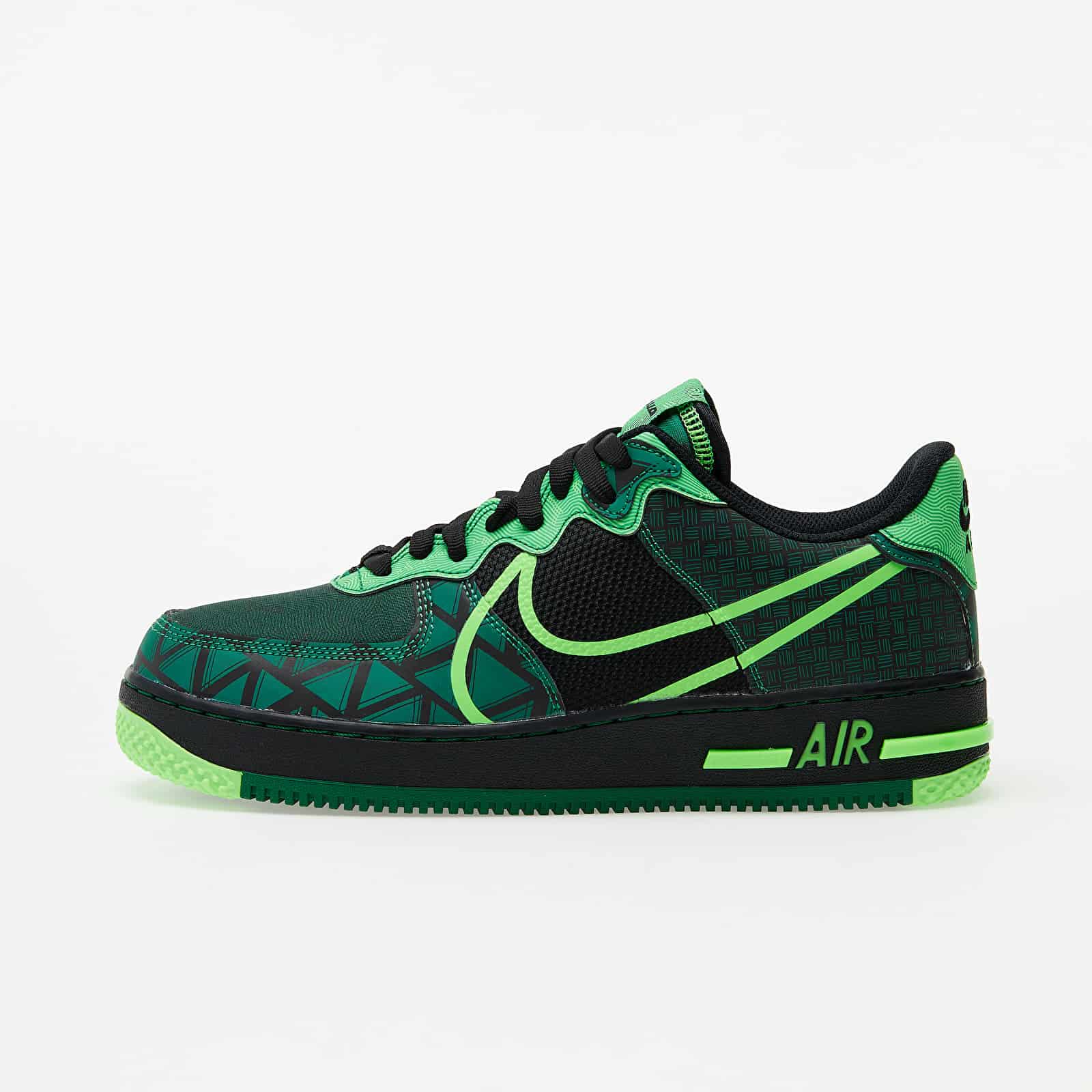 Nike Air Force 1 React QS Black/ Green Strike-Pine Green CW3918-001