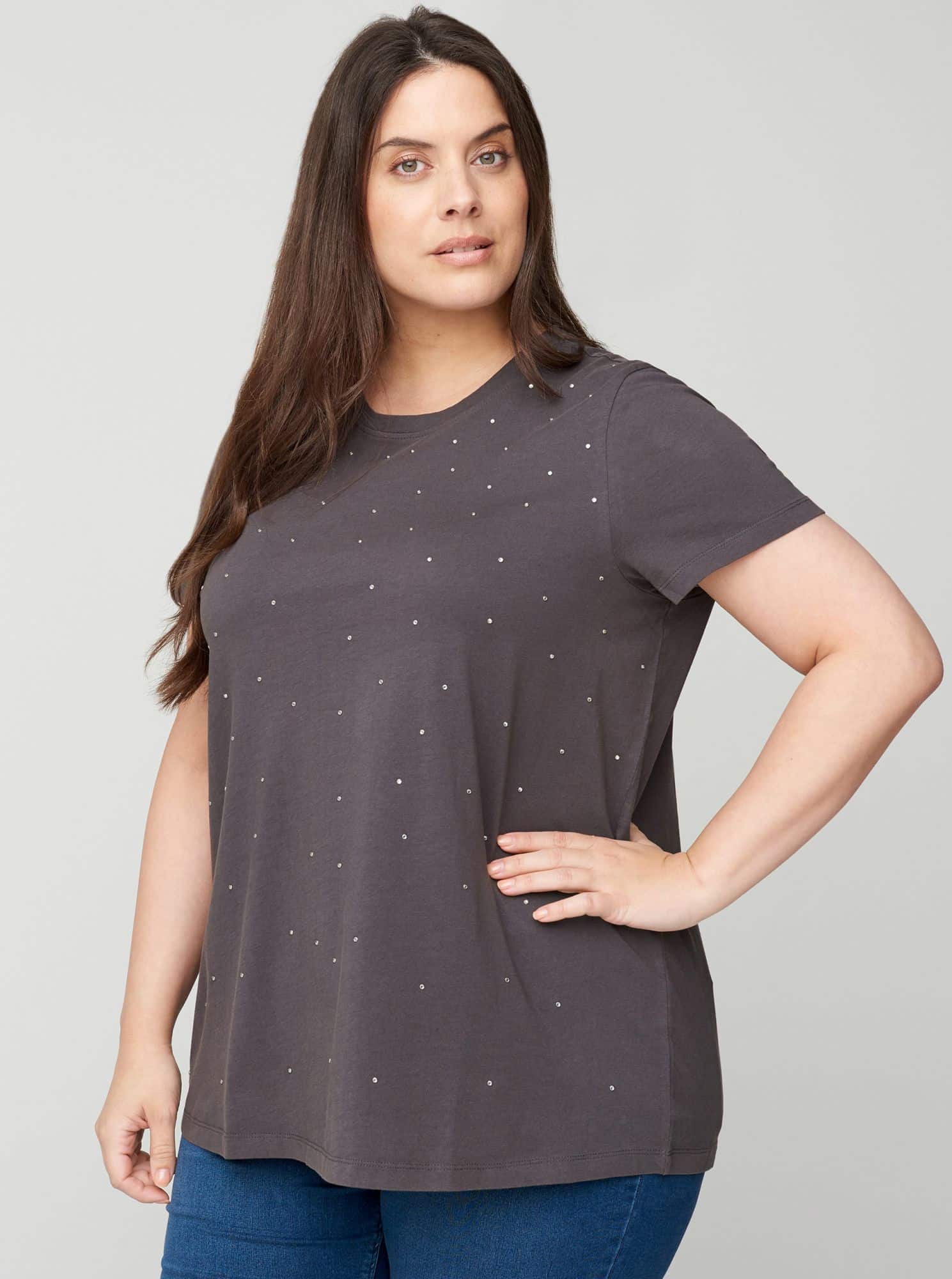 Zizzi šedé dámské tričko