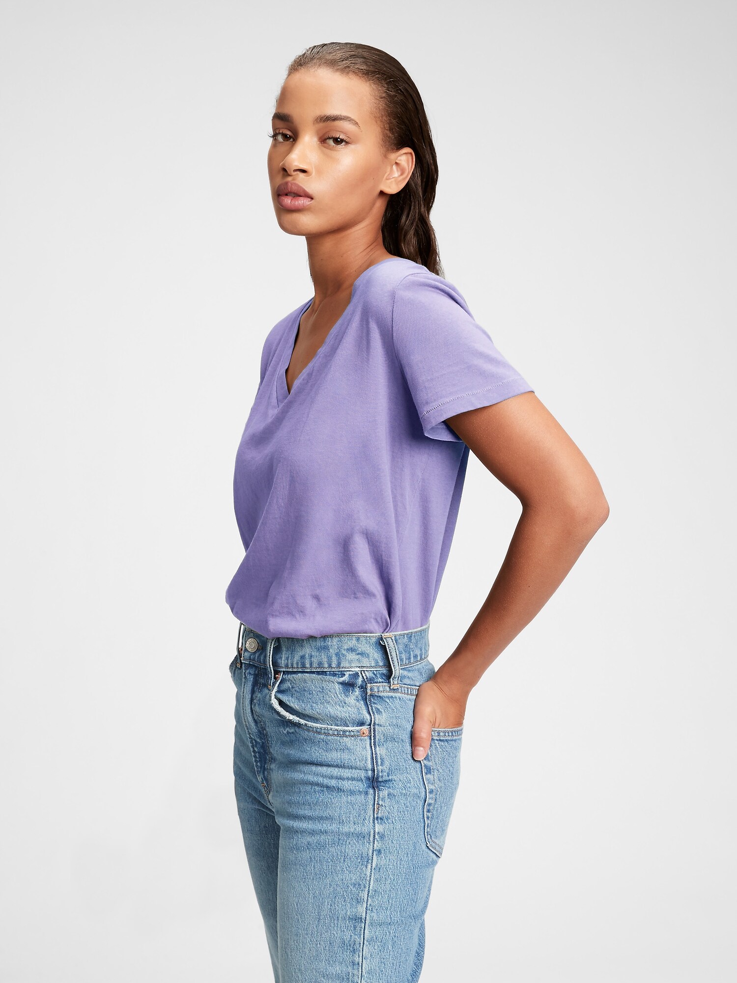 GAP fialové dámské tričko