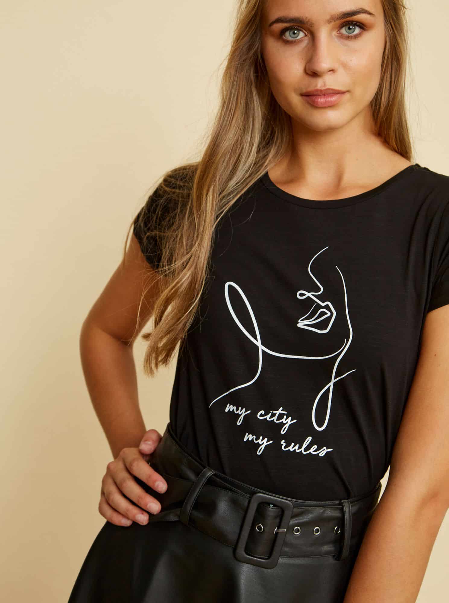 ZOOT černé tričko Lolita s potiskem