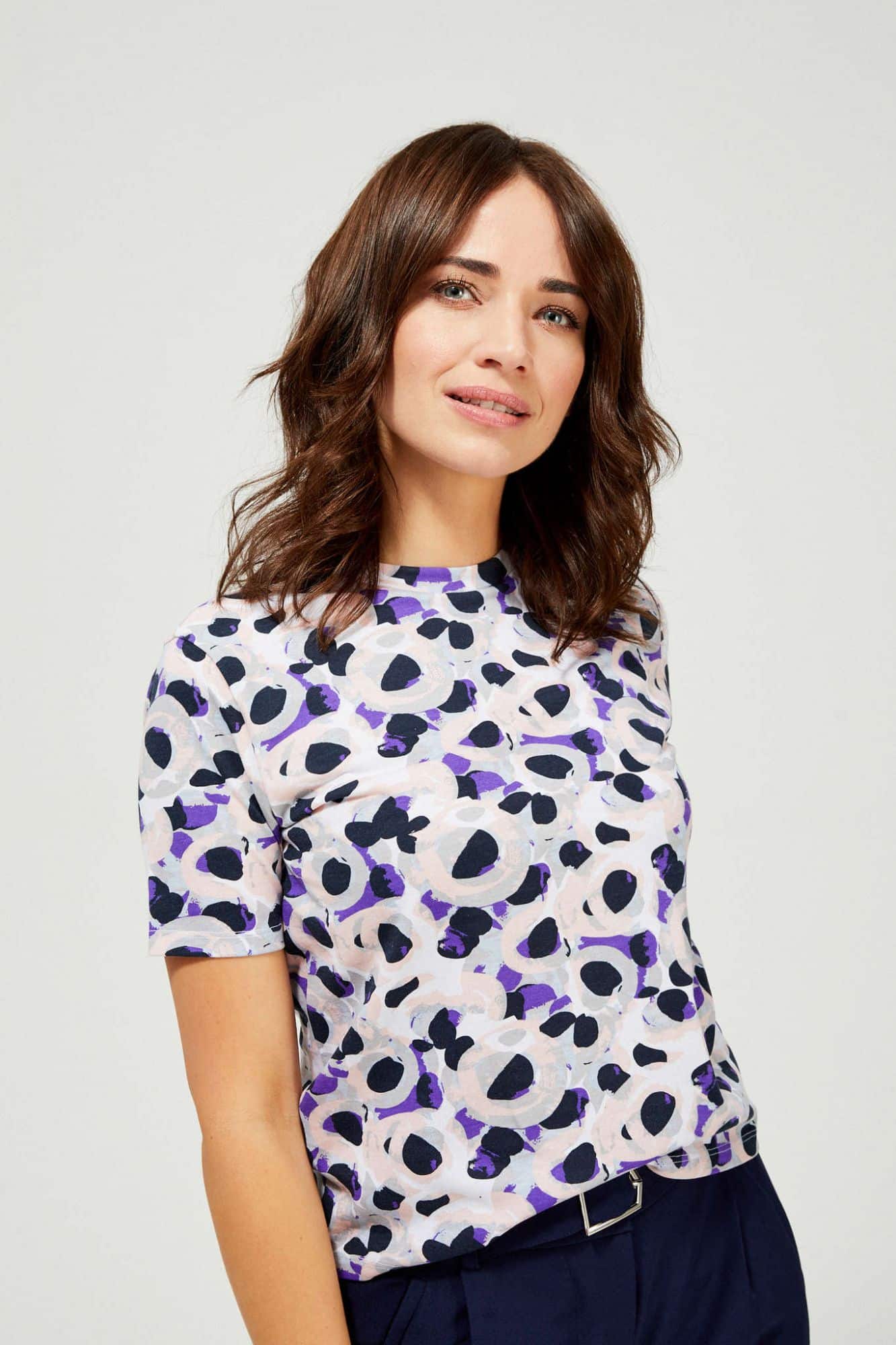 Moodo pastelové tričko se vzory