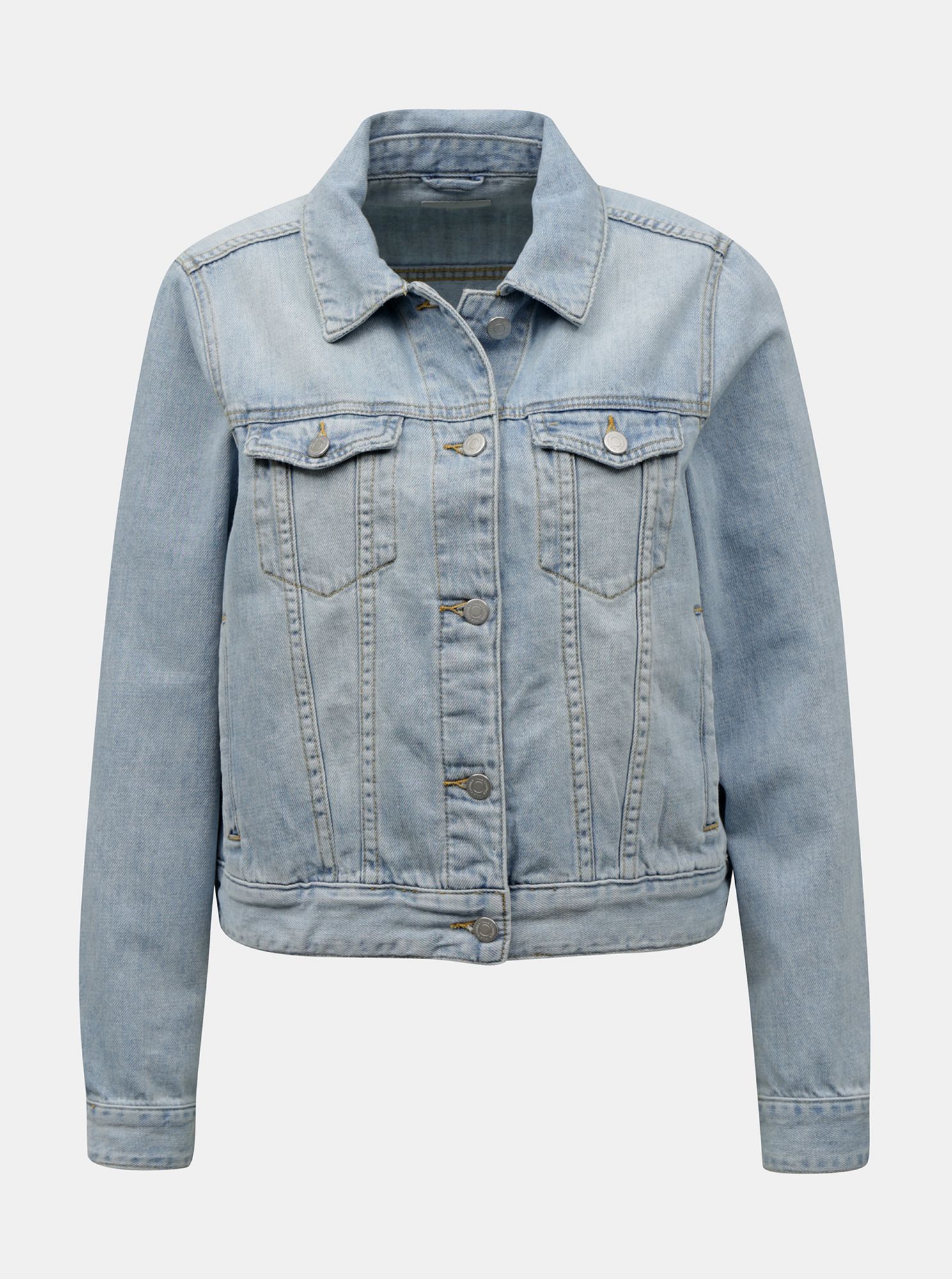 Vila světle modrá džínová bunda Rosabell