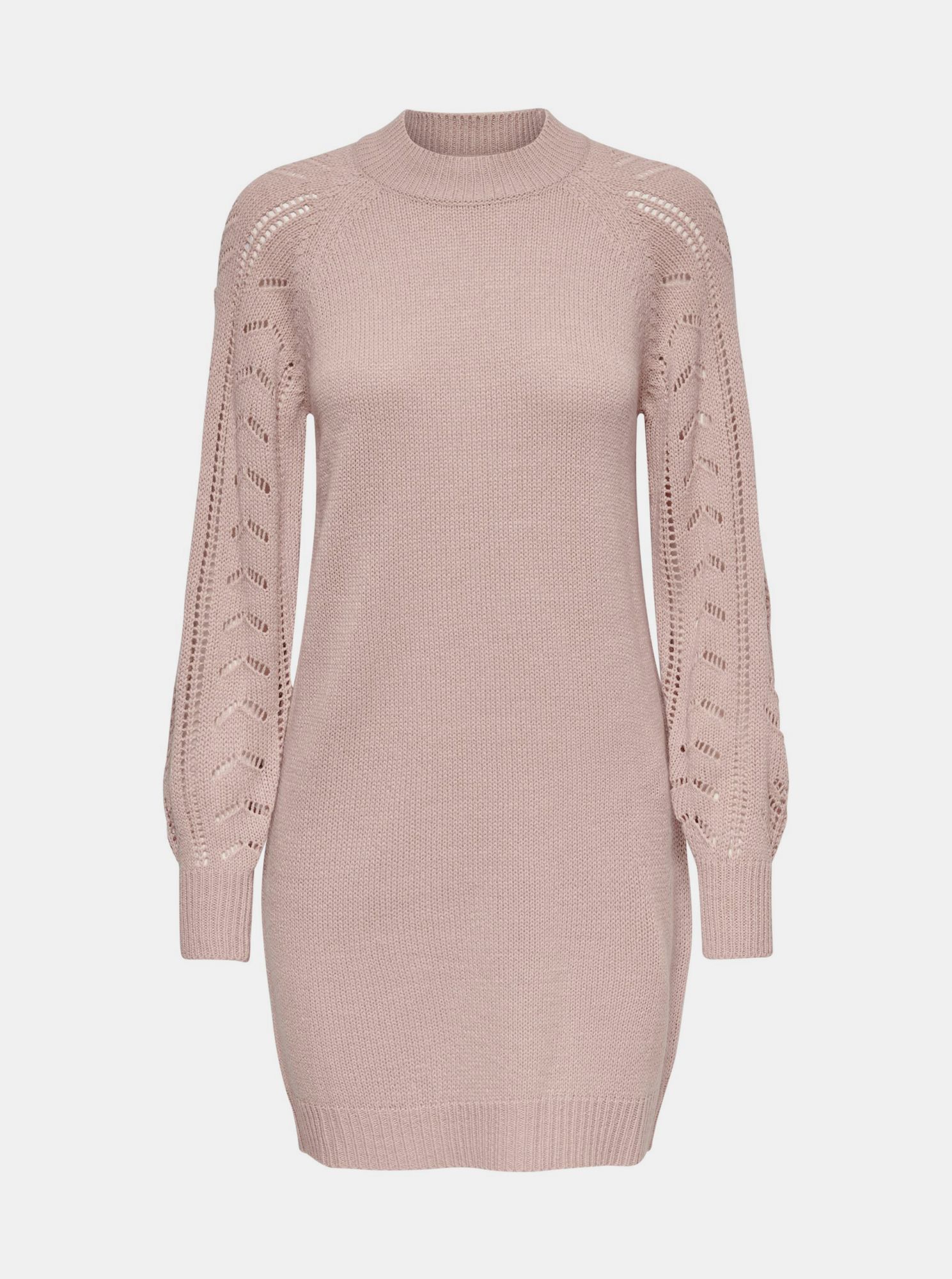 Jacqueline de Yong růžové svetrové šaty Avia