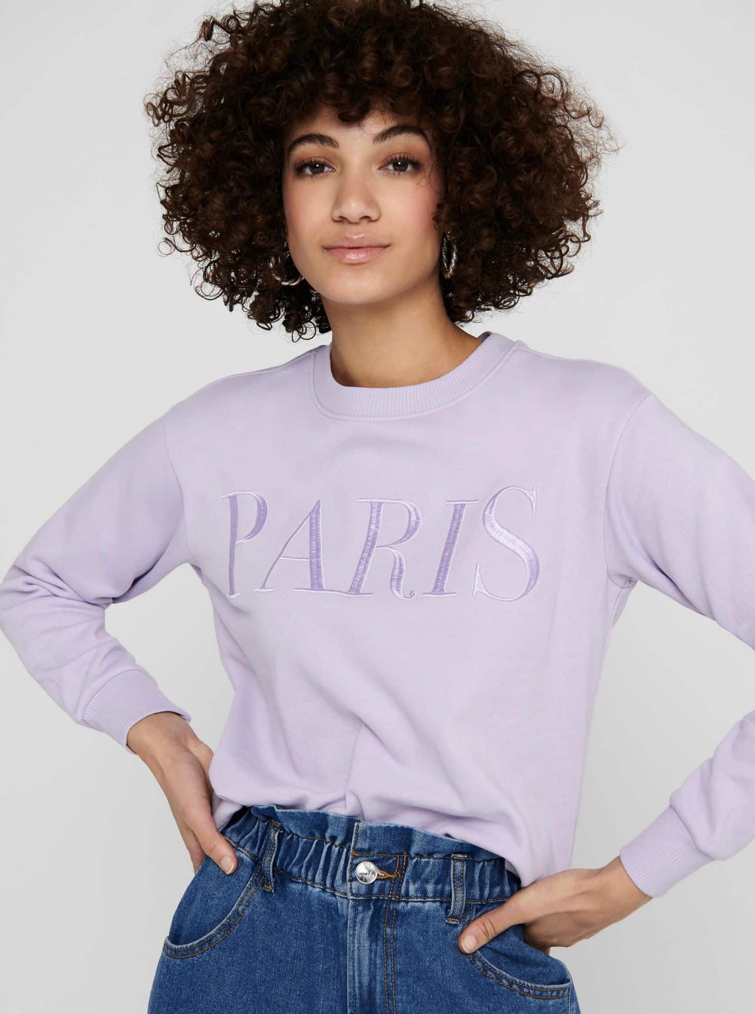 Jacqueline de Yong světle fialová dámská mikina Paris