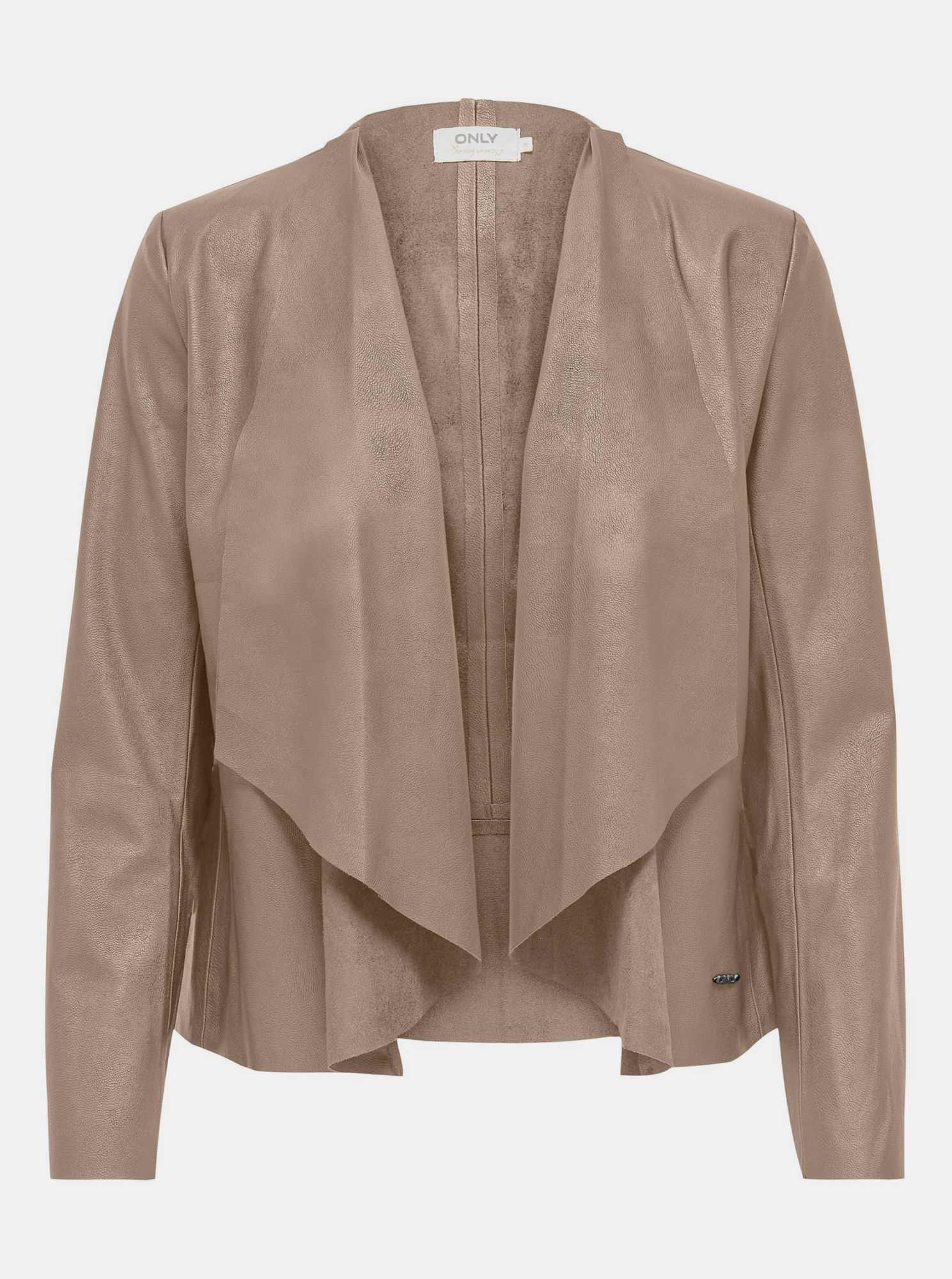 Only béžové dámské koženkové sako Liana