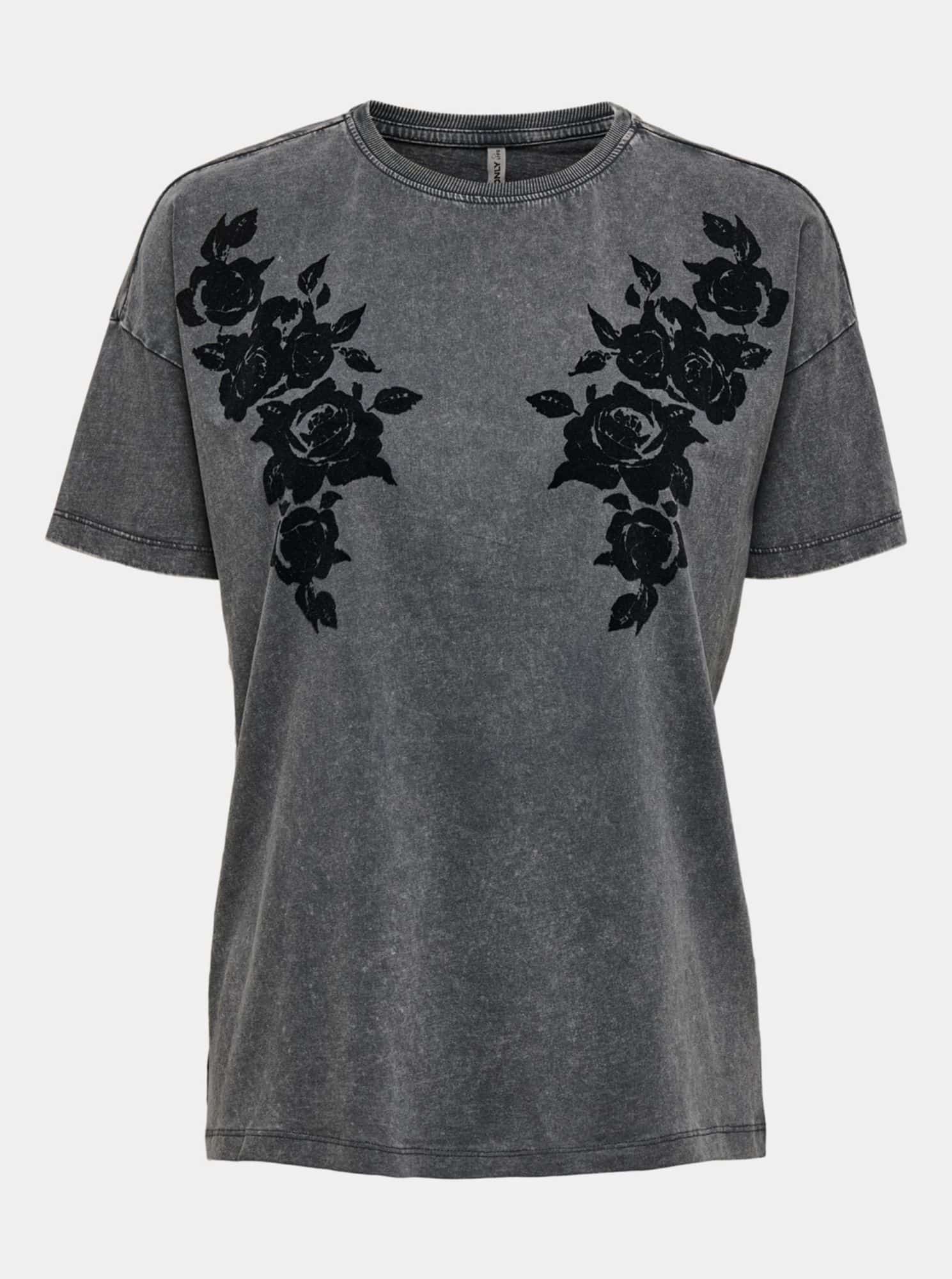 Only šedé dámské tričko s potiskem