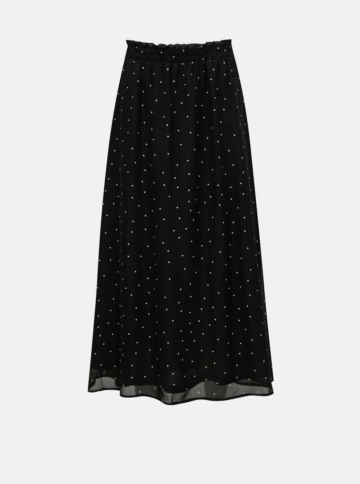 Only černá midi sukně Tracy