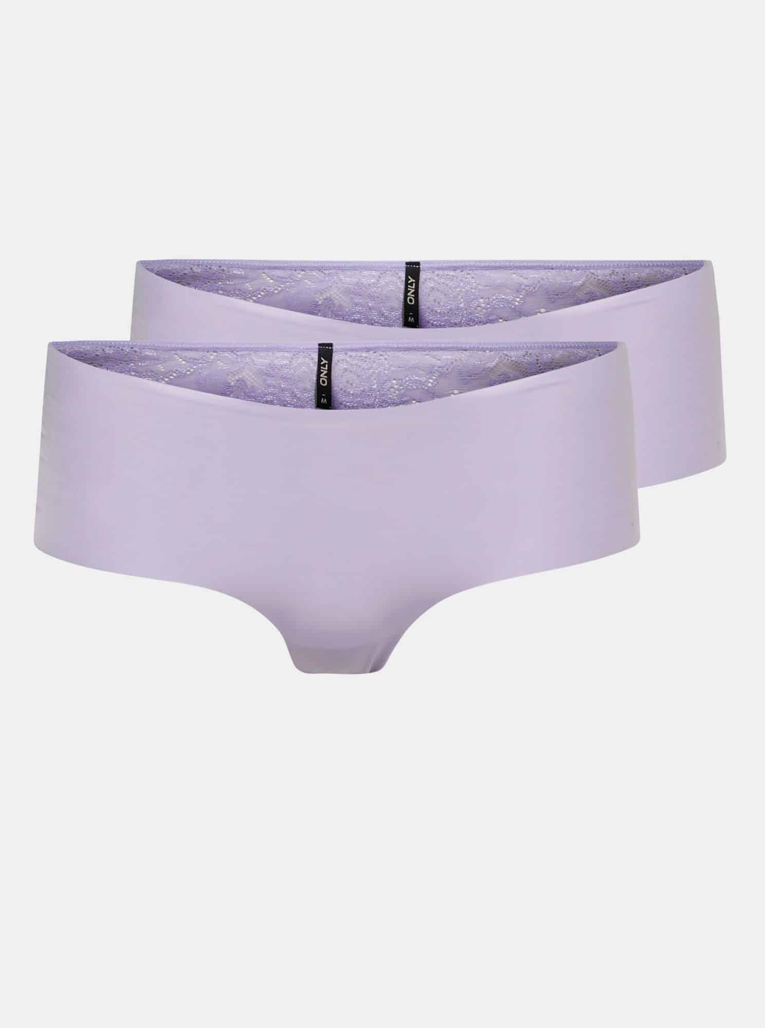Only světle fialový 2 pack kalhotek Chloe