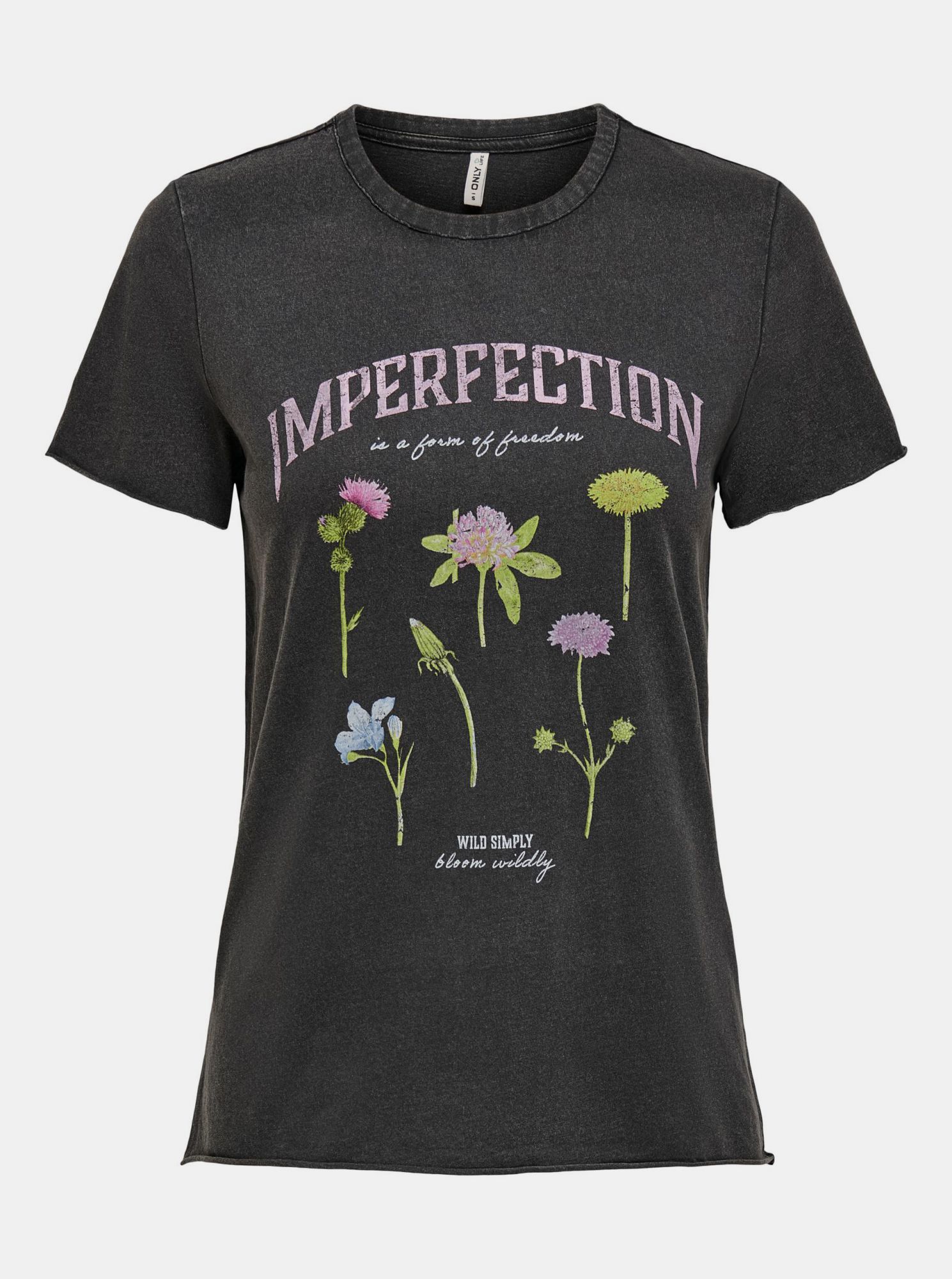 Only černé dámské tričko Lucy s potiskem