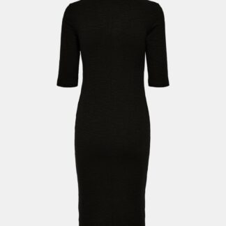 Only černé midi šaty Joanna