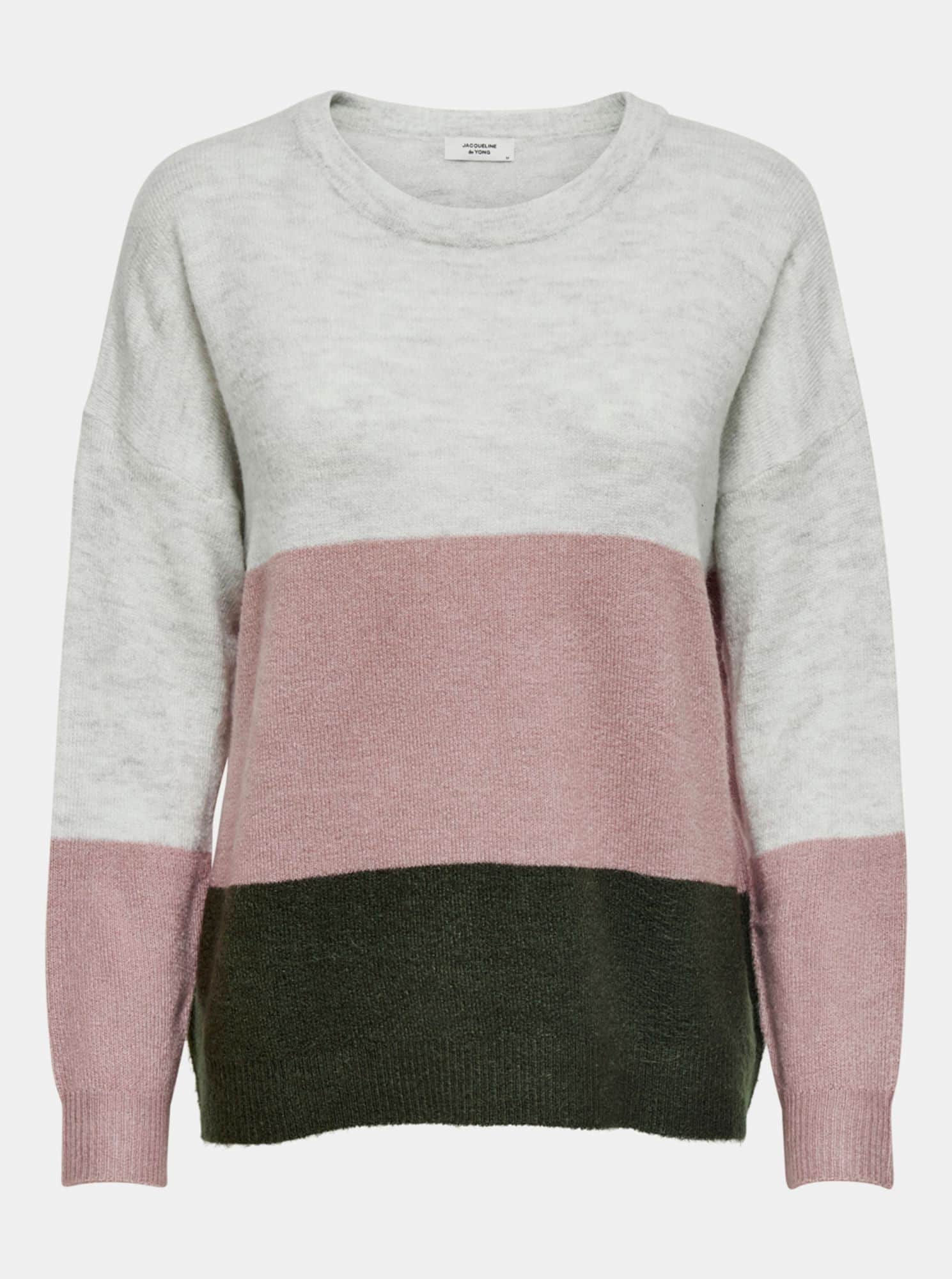 Jacqueline de Yong růžovo-šedý dámský svetr Elanora