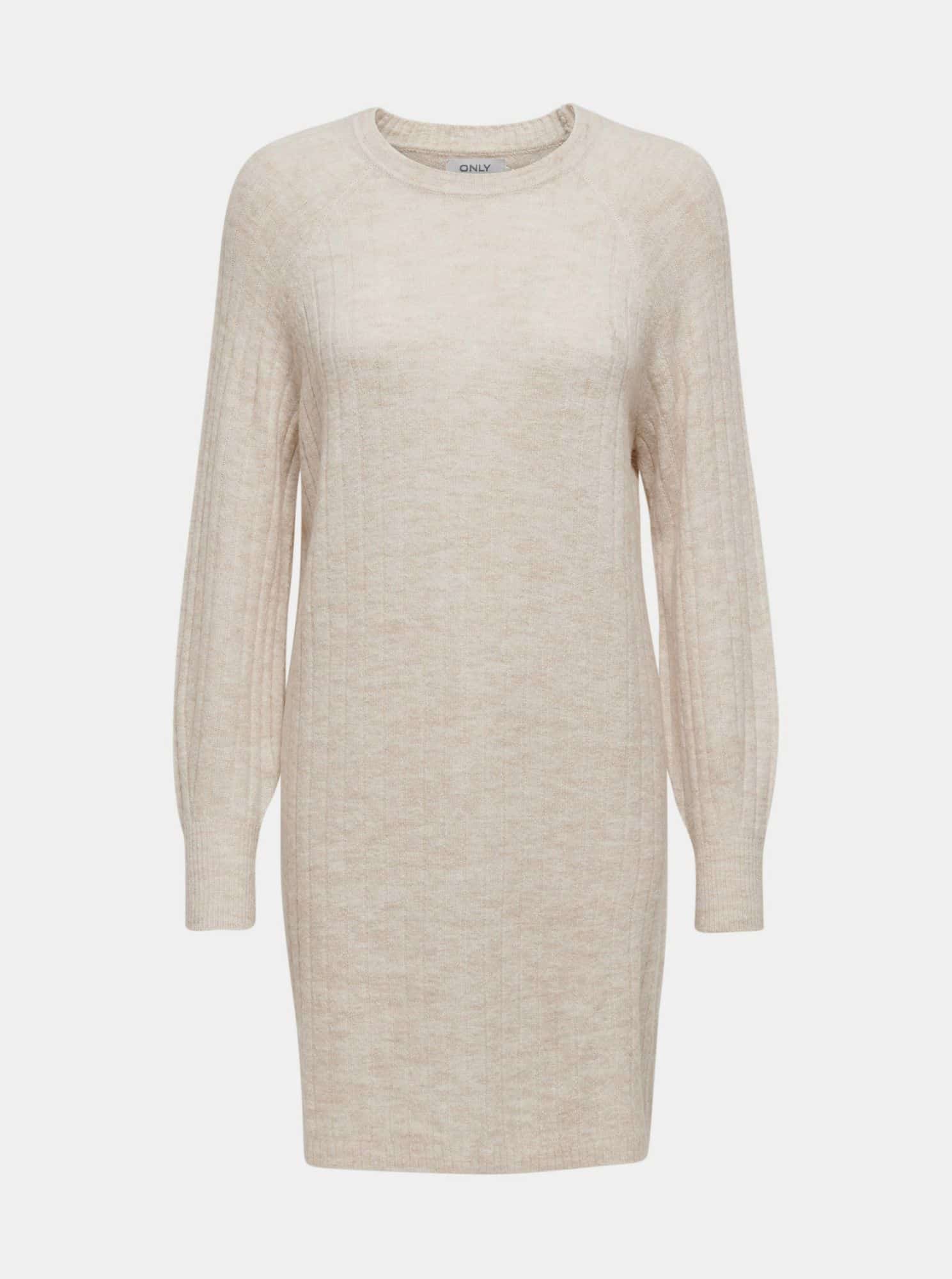 Only krémové svetrové šaty