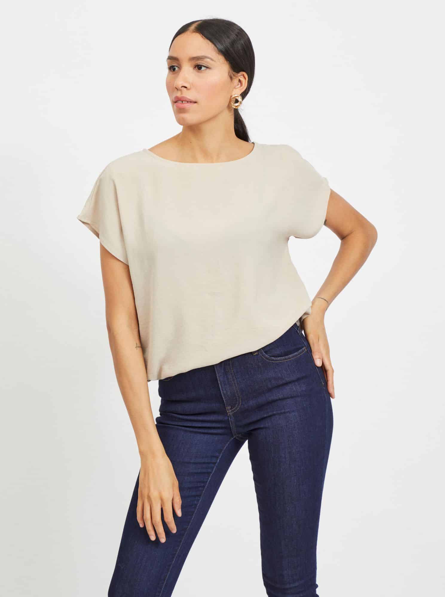 Vila béžová dámská halenka Surasha