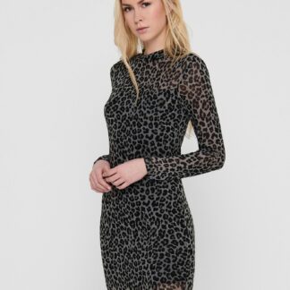 Jacqueline de Yong černé šaty Camille se vzory