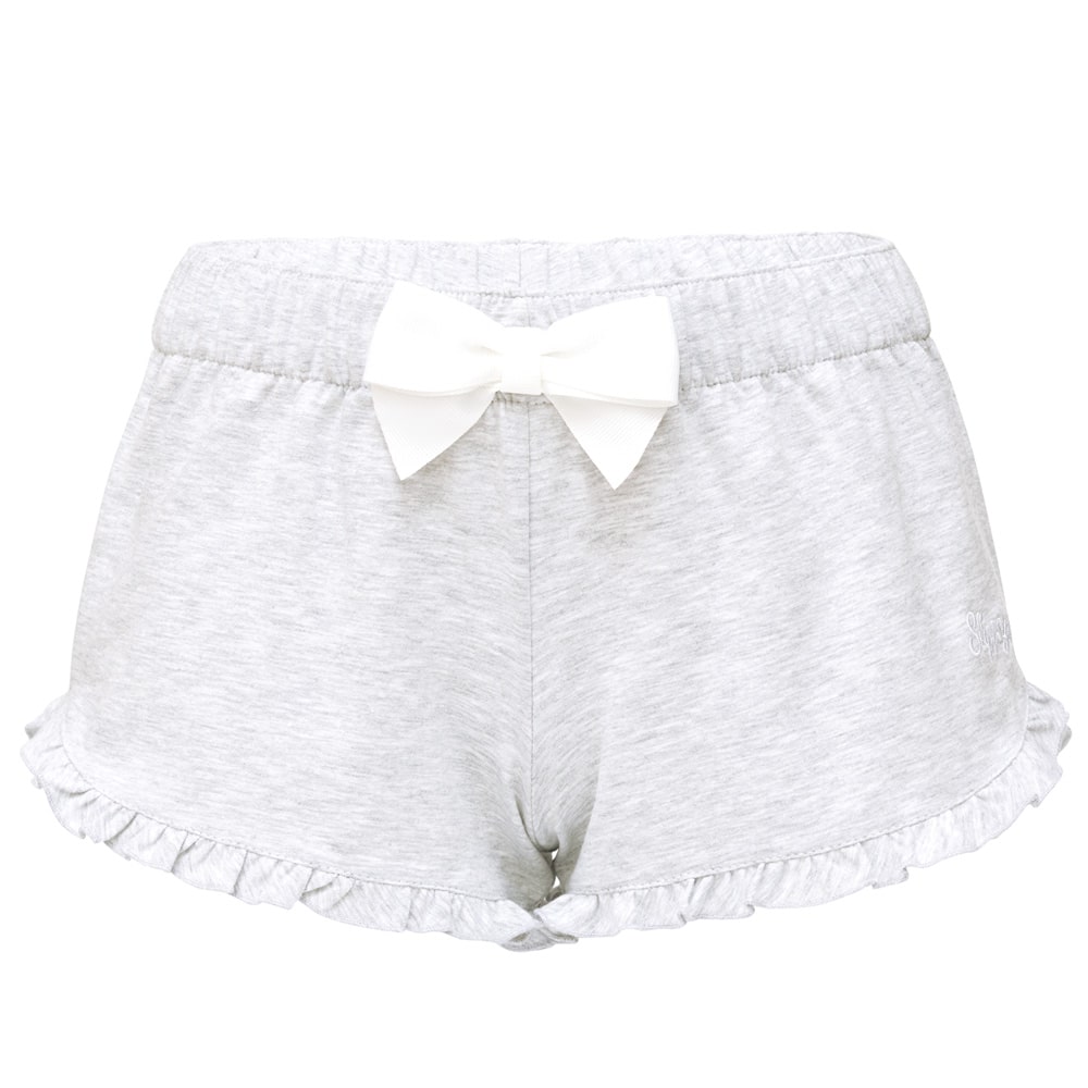 Slippsy šedé domácí kraťasy Light Gray Shorts Girl