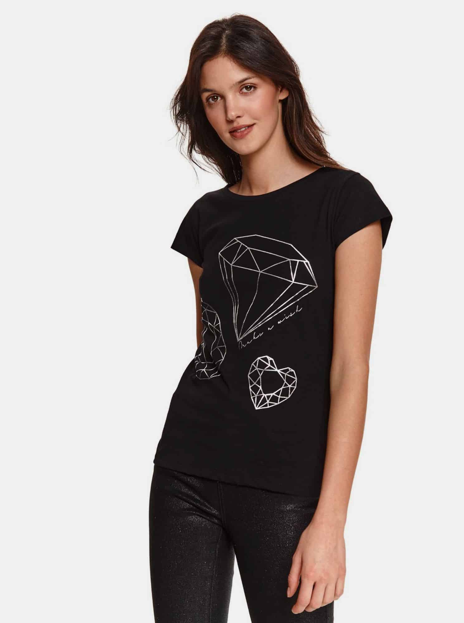 TOP SECRET černé dámské tričko