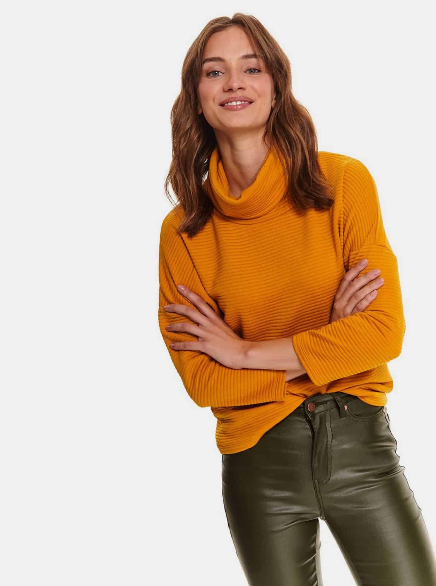 TOP SECRET oranžový dámský rolák