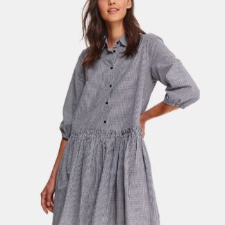 TOP SECRET šedé košilové šaty