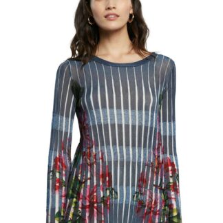 Desigual modrý svetr Jers Mackay