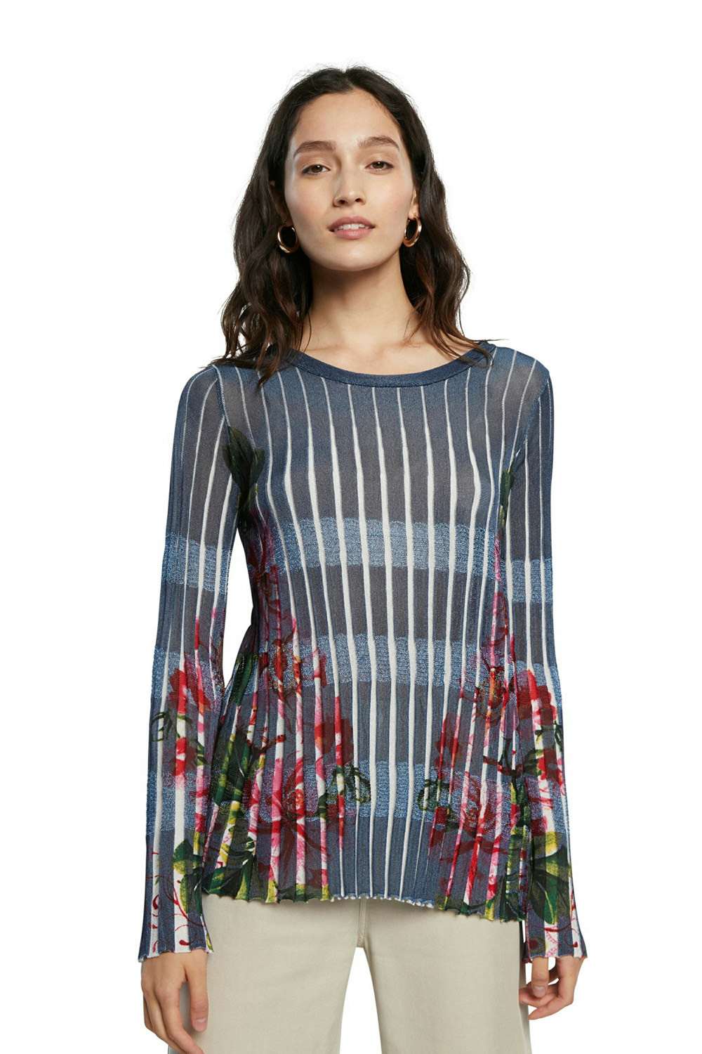 Desigual modrý svetr Jers Mackay