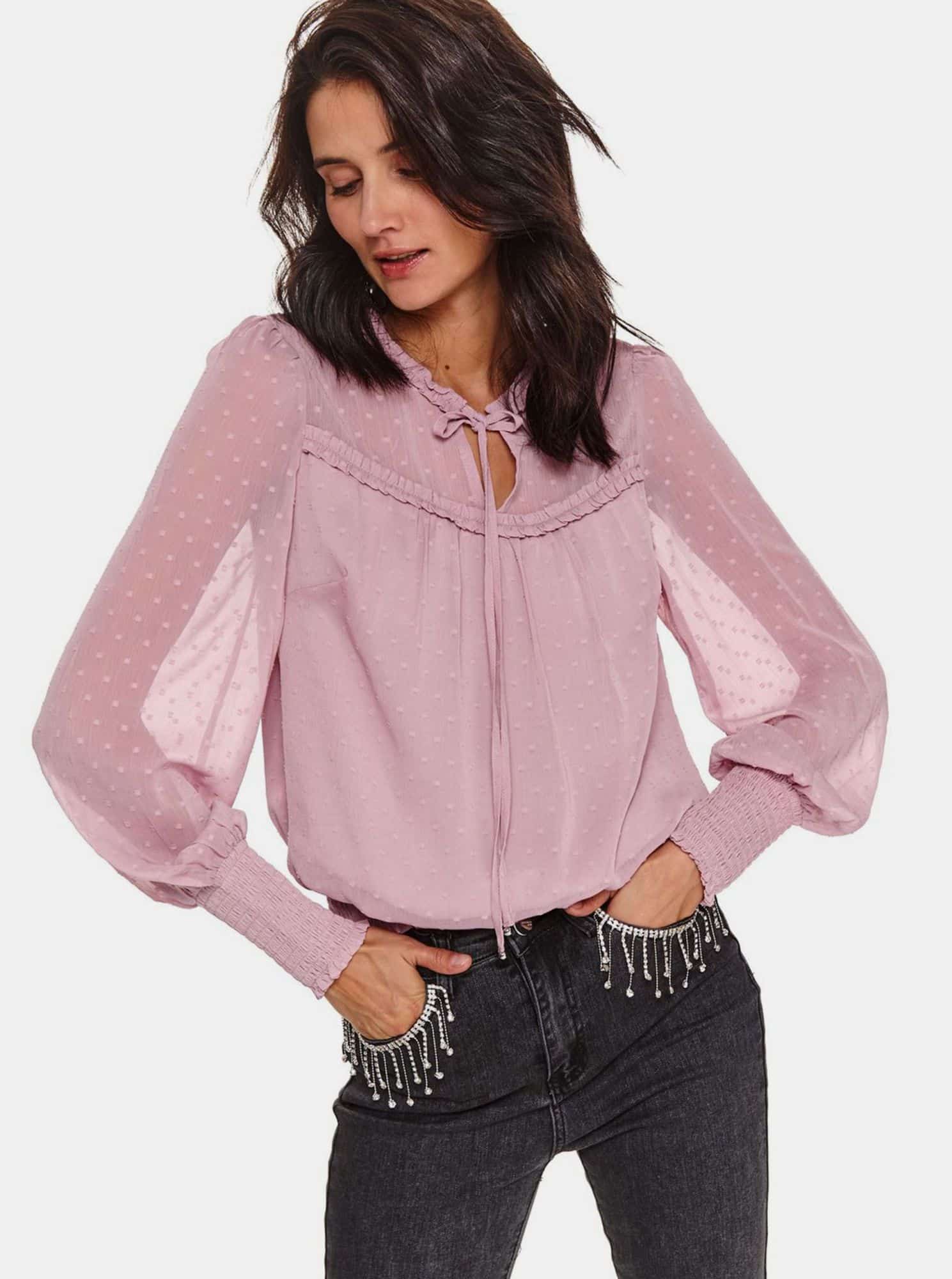 TOP SECRET růžová dámská halenka