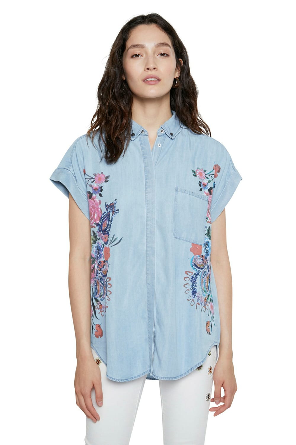 Desigual modrá košile Cam Sullivan