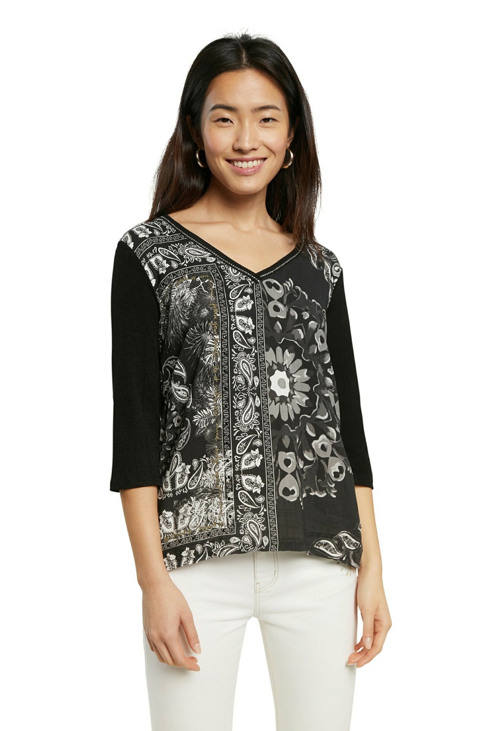 Desigual černé tričko TS Varsovia