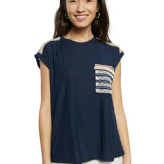 Desigual modré tričko TS Dublin