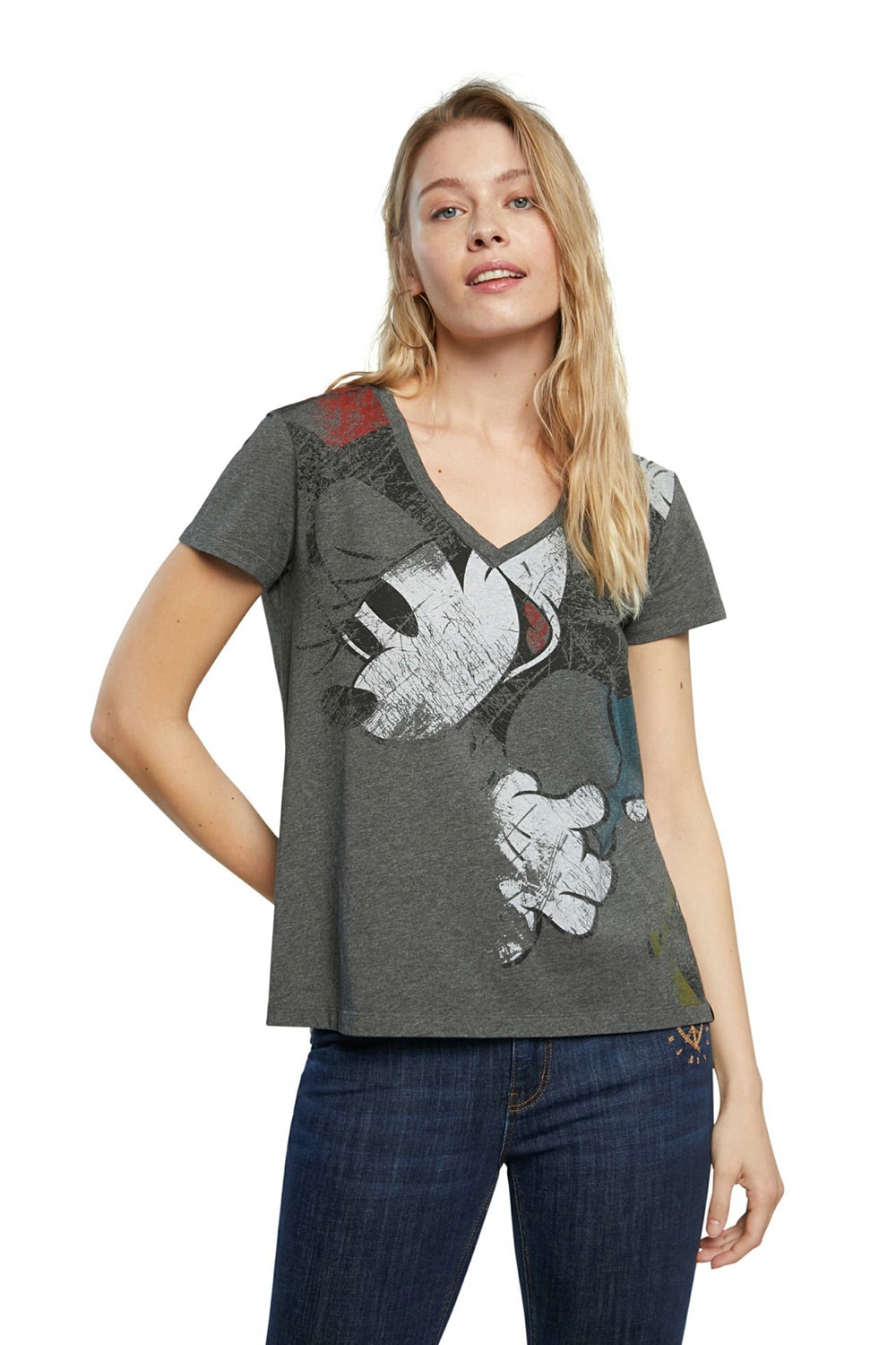 Desigual šedé tričko TS Minnie