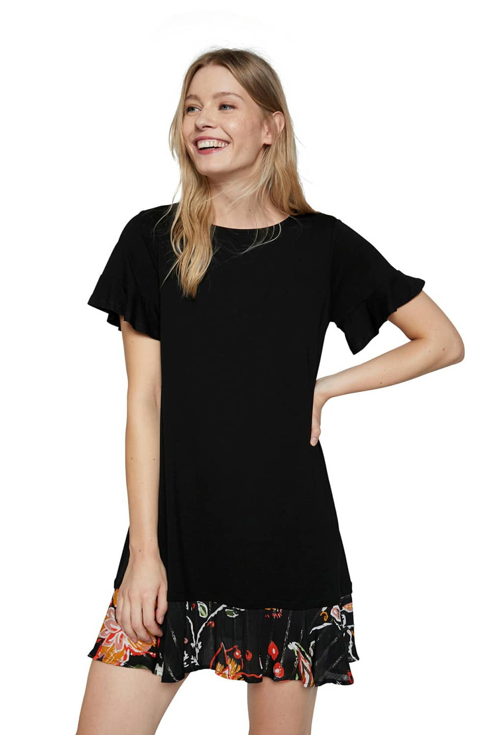 Desigual černé šaty Vest Kali